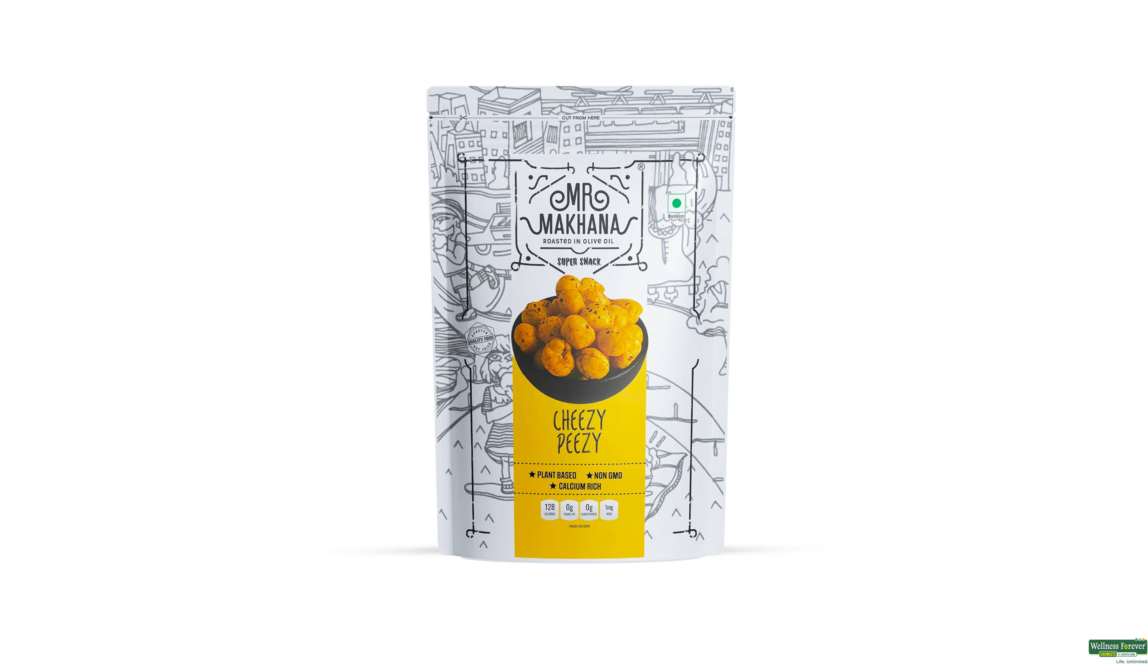 MR MAKHANA CHEESY PEEZY 55GM- 1, 55GM, 
