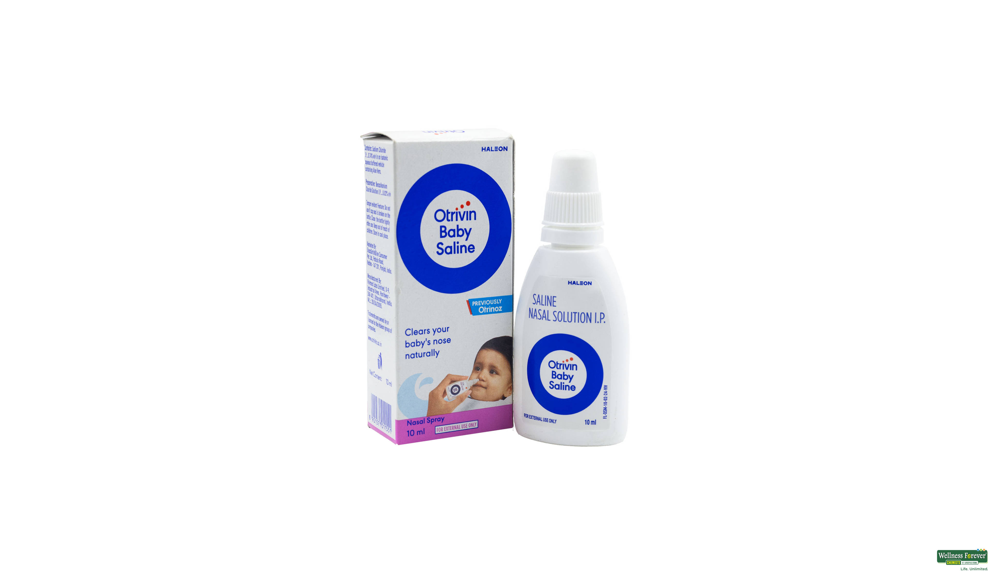 OTRIVIN BABY SALINE N/SPRAY 10ML ##- 1, 10ML, Provides natural relief from nasal congestion
Safe for infants and young children
Helps clear nasal passages and facilitates easier breathing
Can be used as often as needed without the risk of rebound congestion