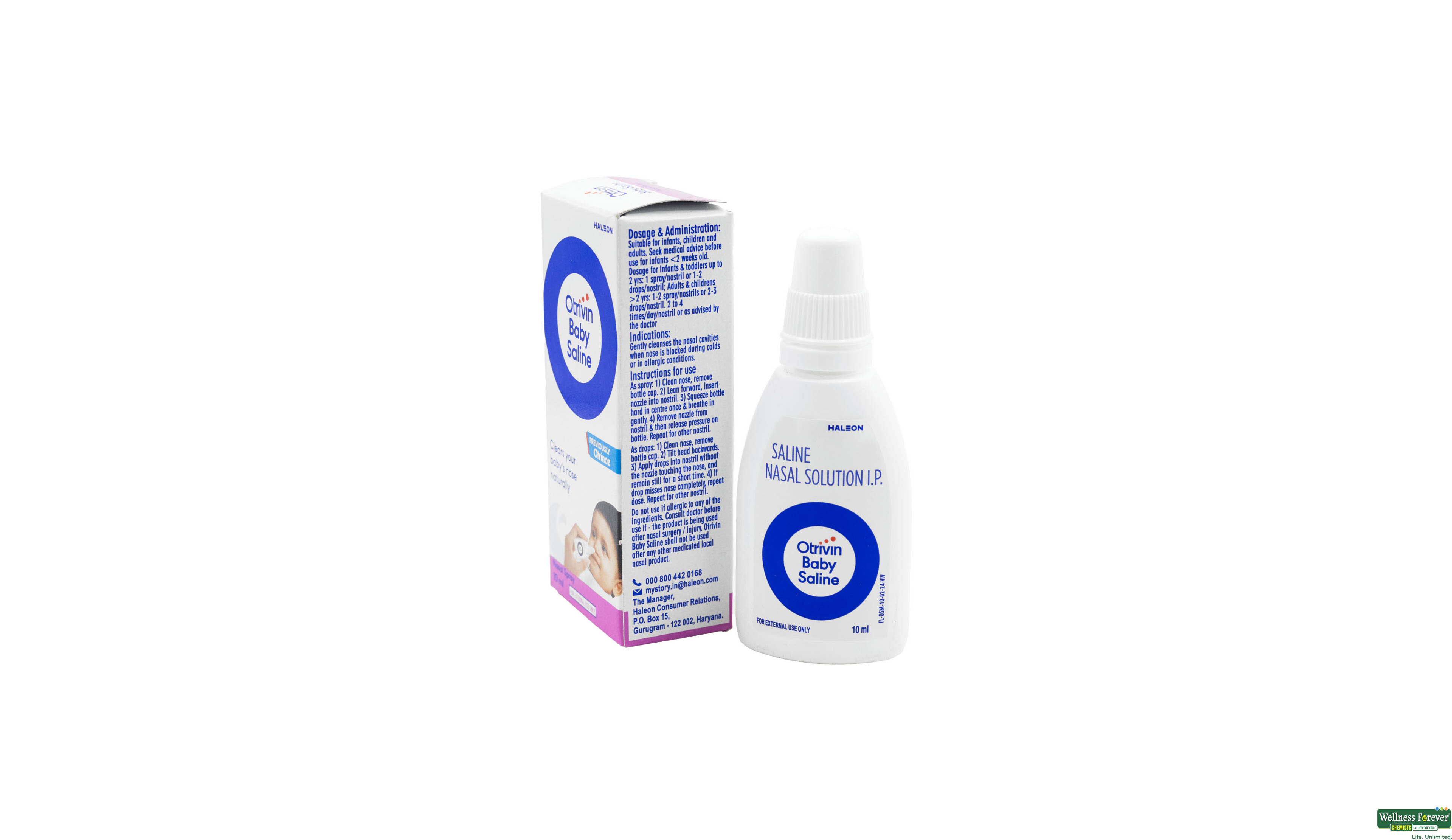 OTRIVIN BABY SALINE N/SPRAY 10ML ##- 3, 10ML, Provides natural relief from nasal congestion
Safe for infants and young children
Helps clear nasal passages and facilitates easier breathing
Can be used as often as needed without the risk of rebound congestion