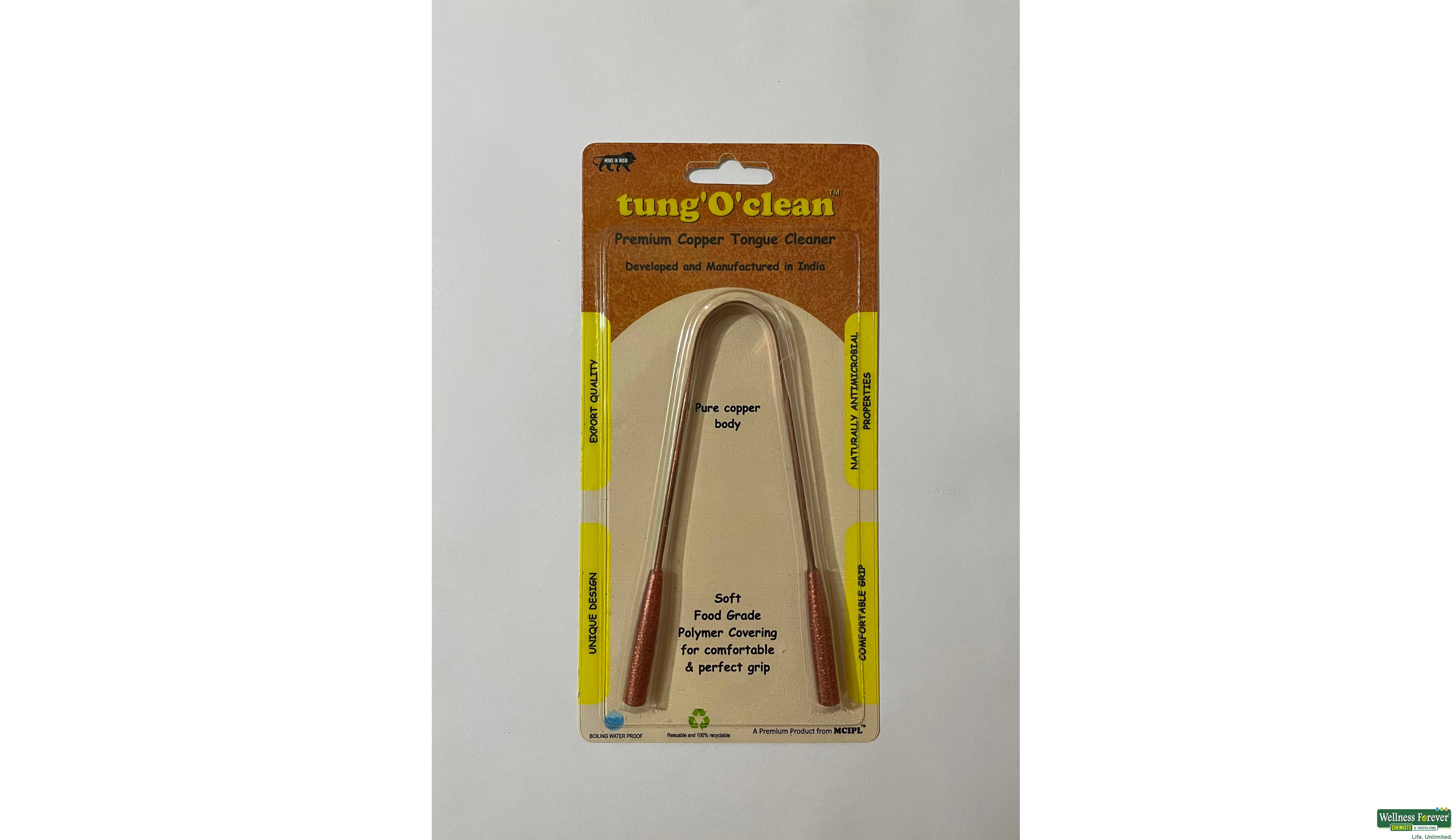 O CLEAN TONGUE CLEANER COPPER 1PC- 1, 1PC, 