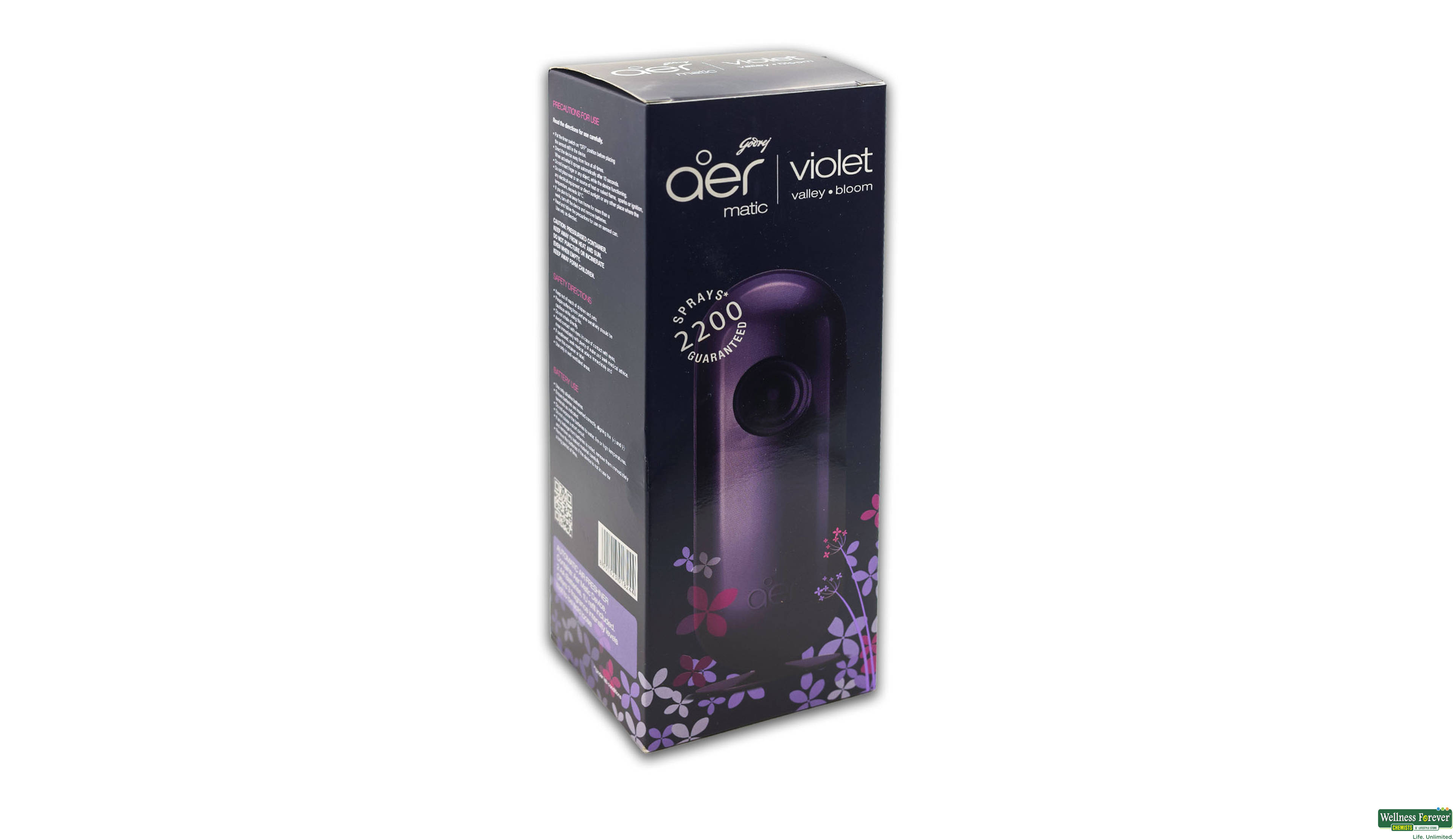 GOD AER MATIC VIOLET MACHINE+REFIL 225ML- 1, 225ML, 