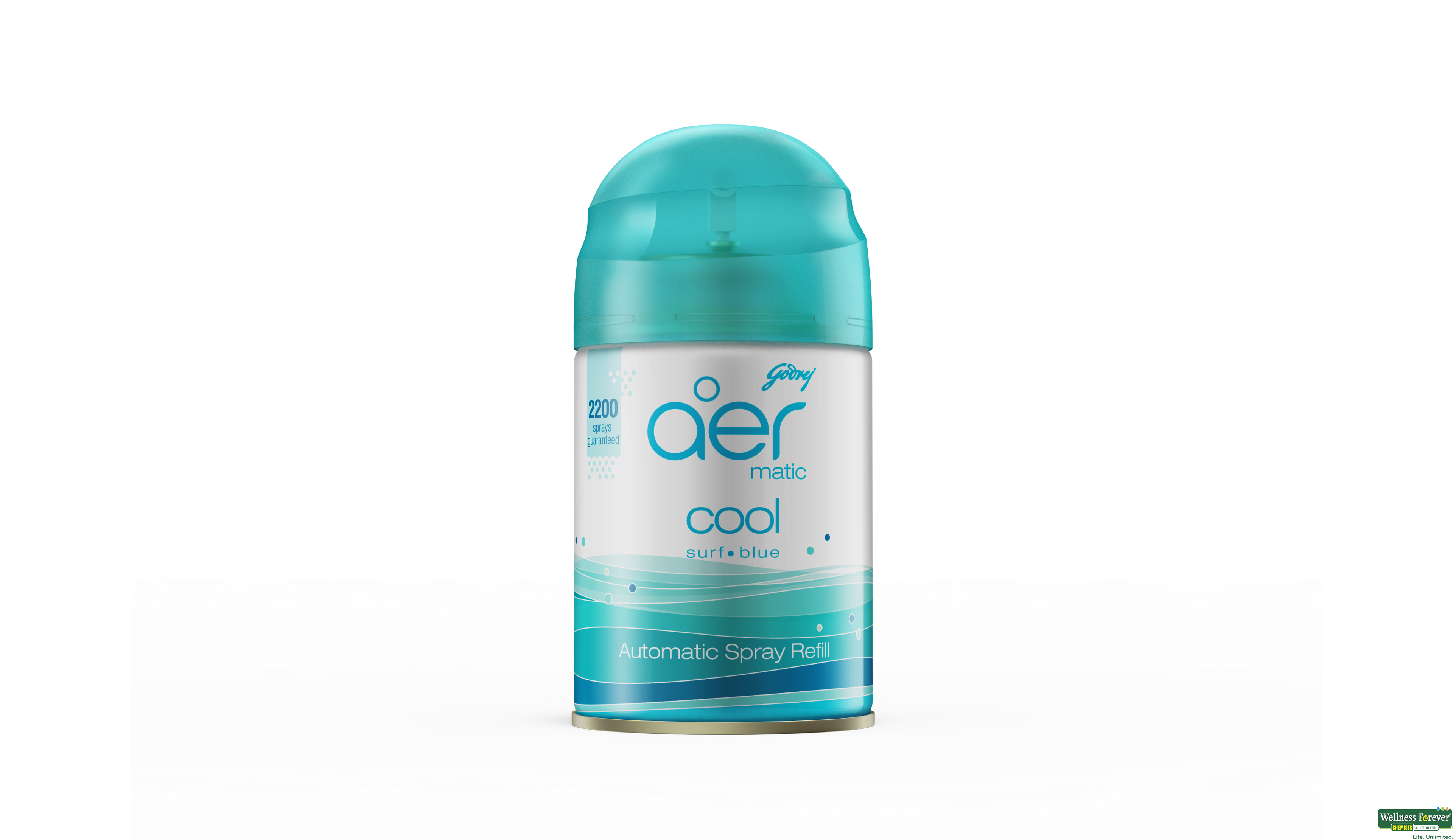 GOD AER MATIC REFILL BLUE 225ML- 1, 225ML, 