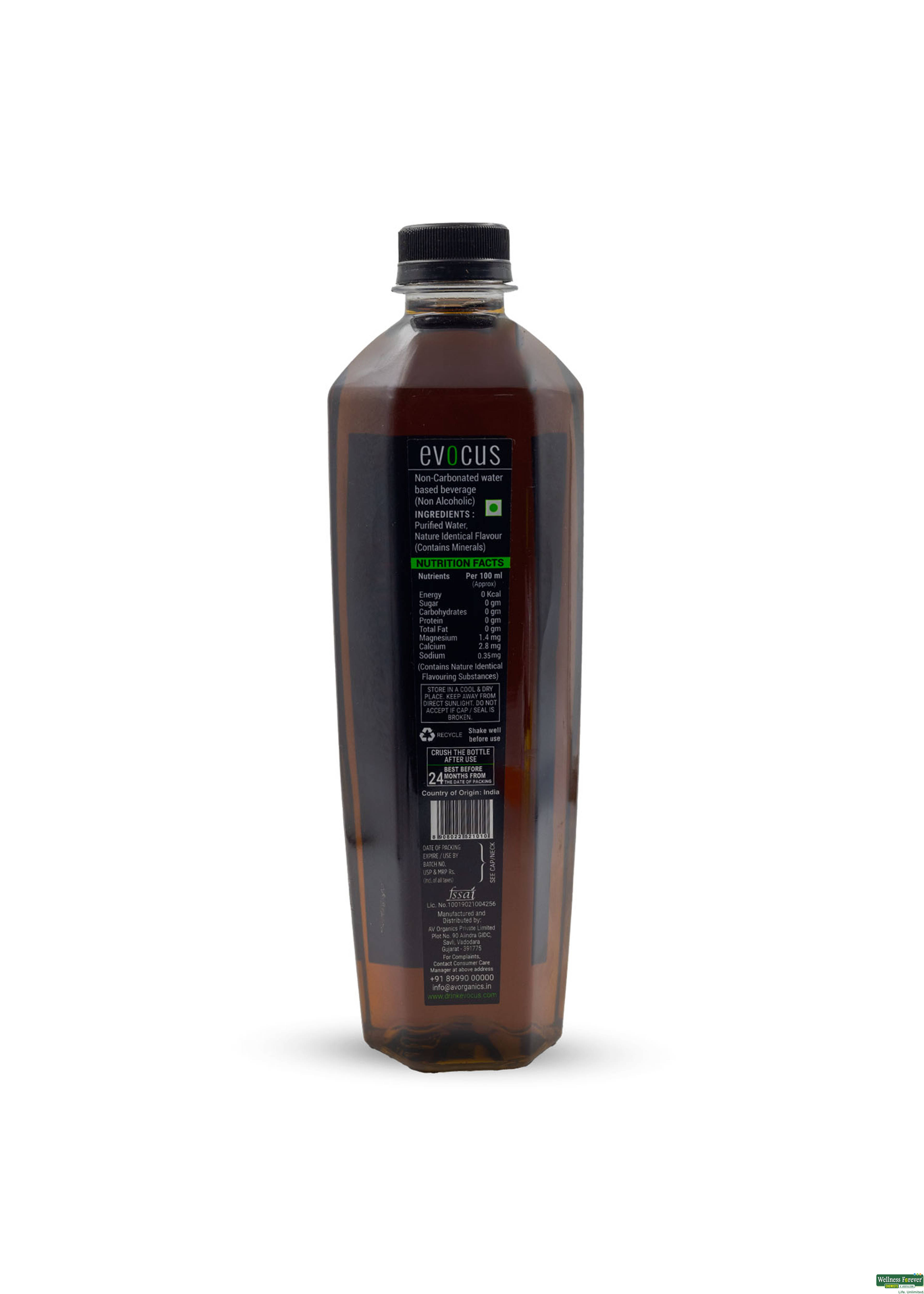 EVOCUS BLACK ALKALINE DRINK 500ML PET-image
