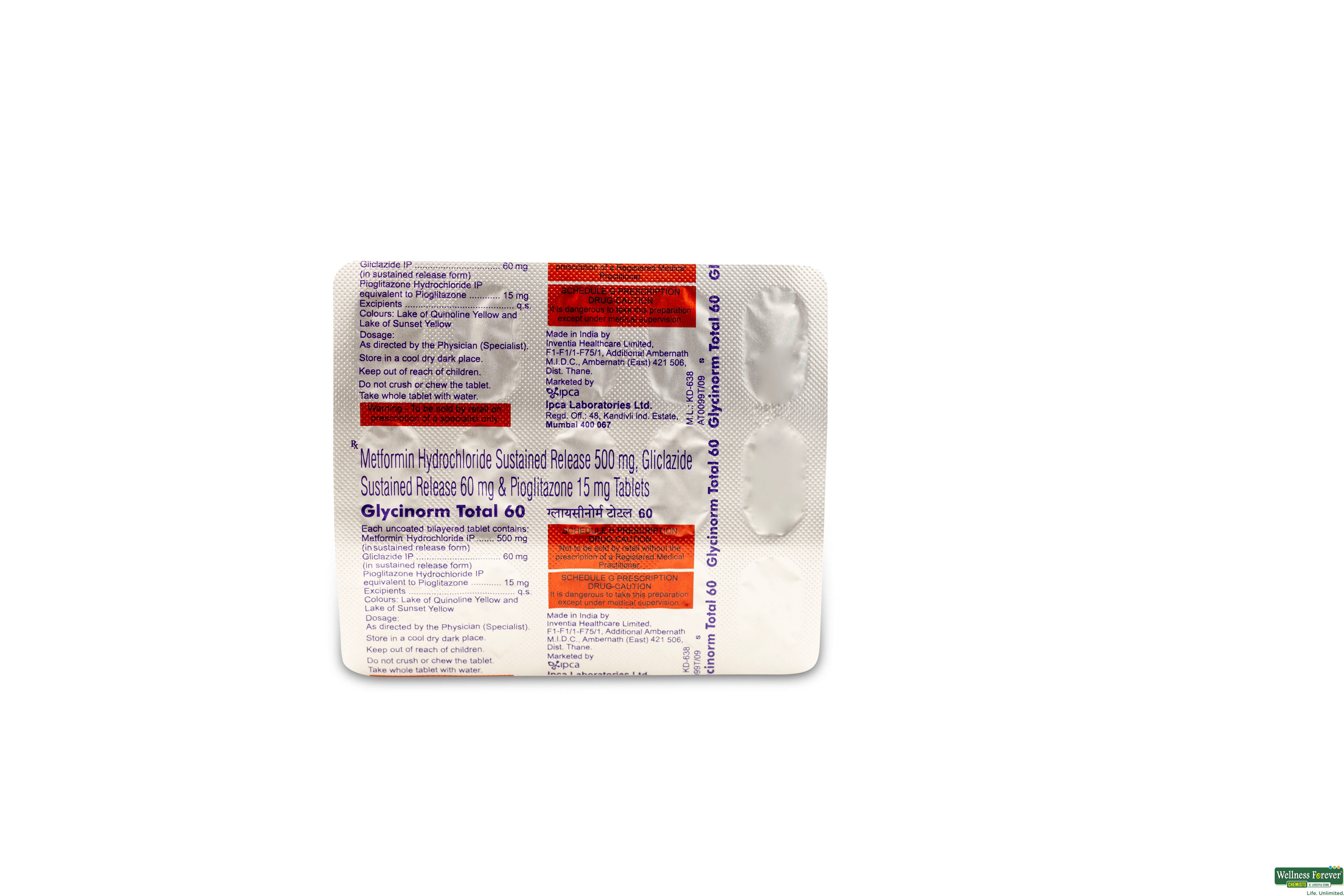 GLYCINORM TOTAL 60MG 15TAB-image