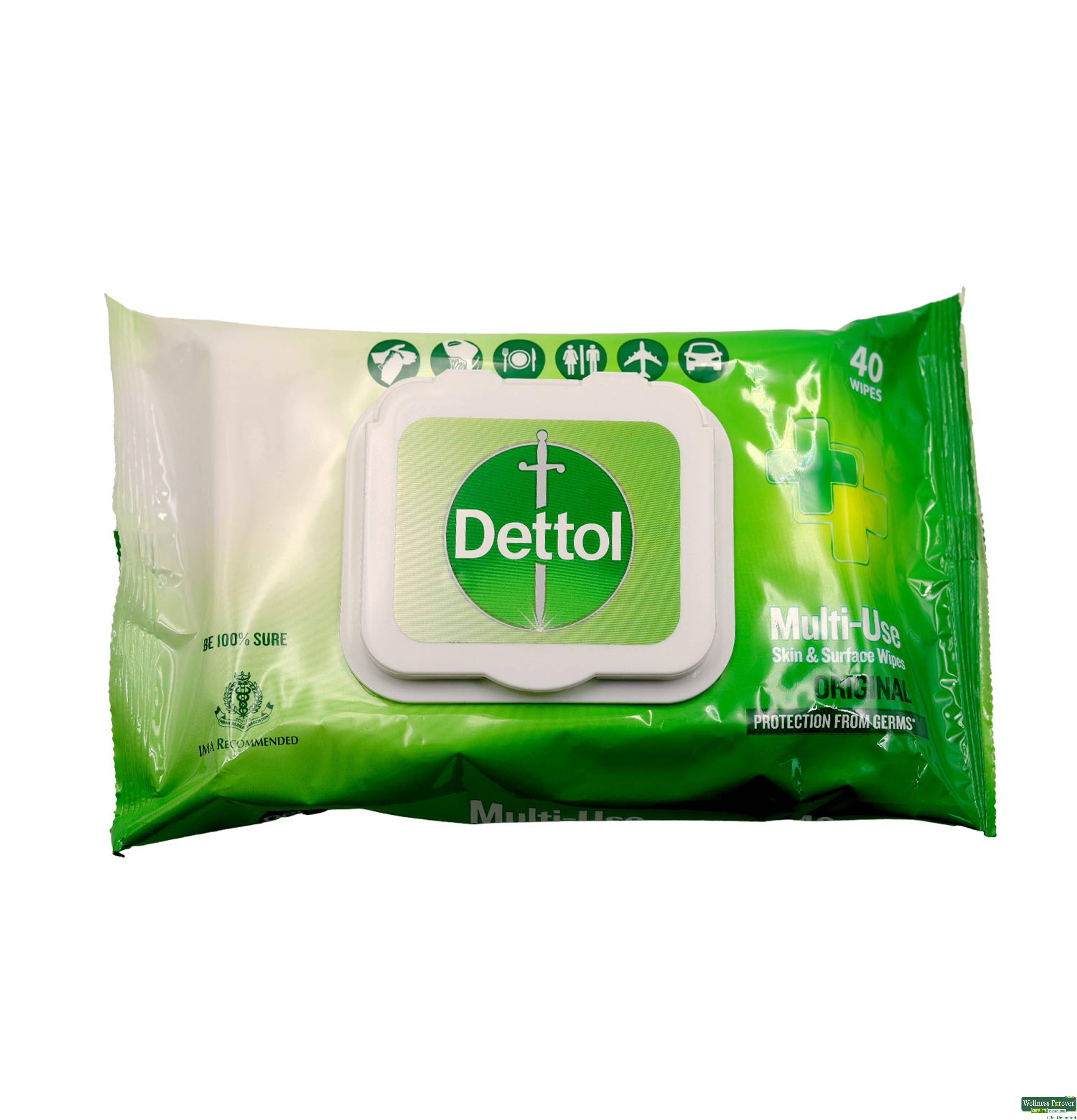 DETTOL IN WIPES ORG 40S-image