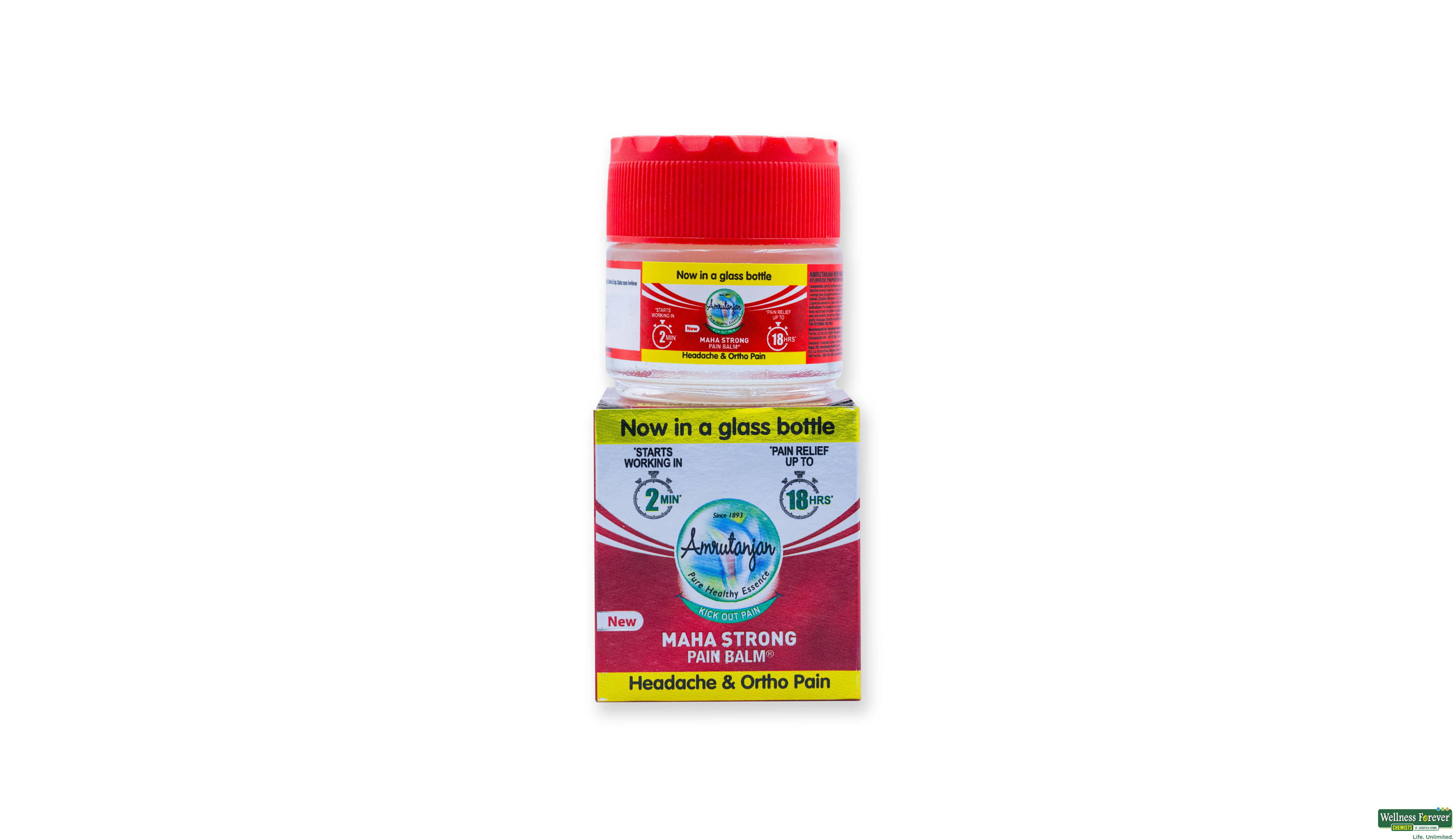 AMRUTANJAN PAIN BALM MAHA STRONG 50ML- 1, 50ML, 