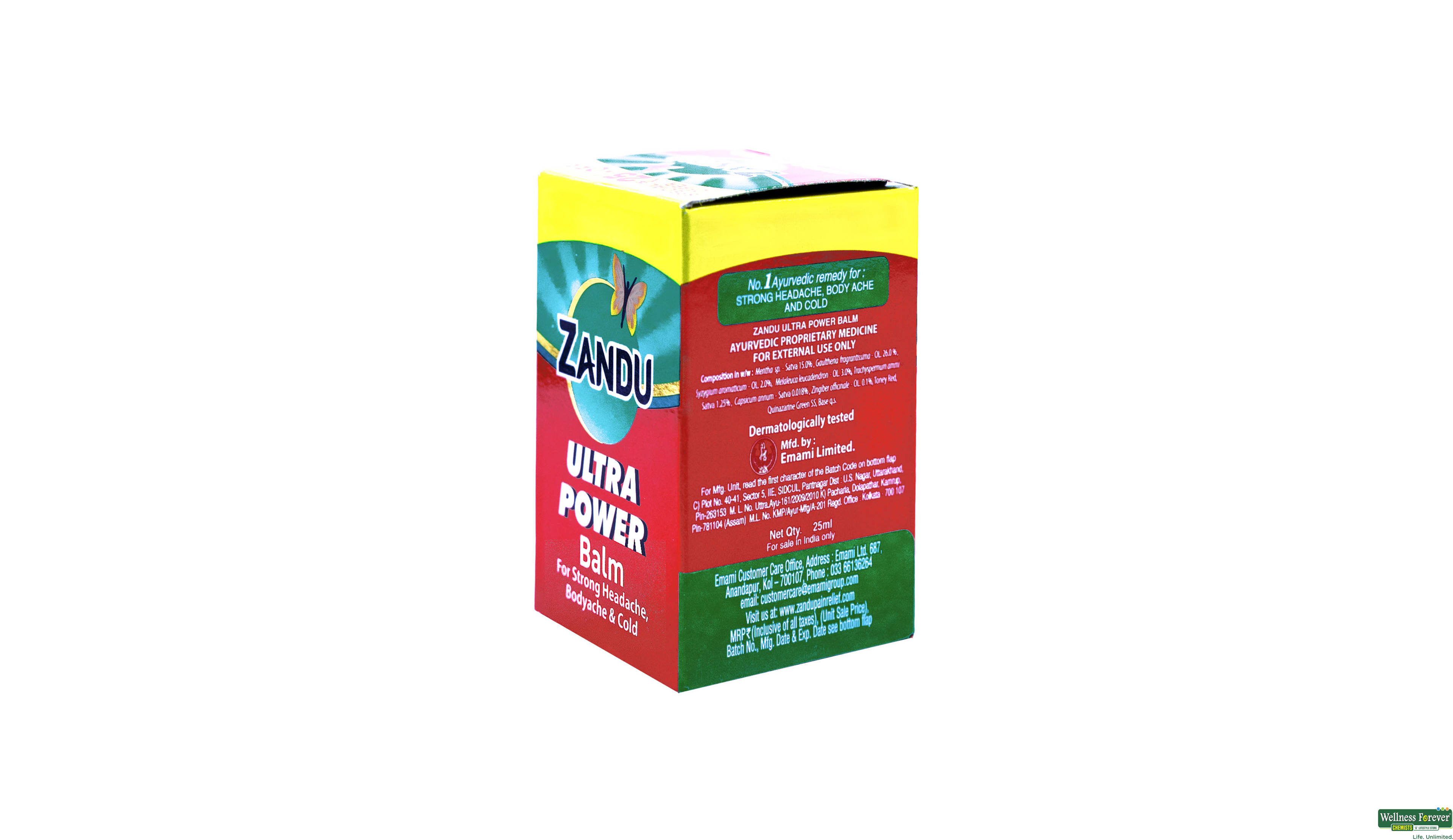 ZANDU BALM ULTRA POWER 25ML- 3, 25ML, 