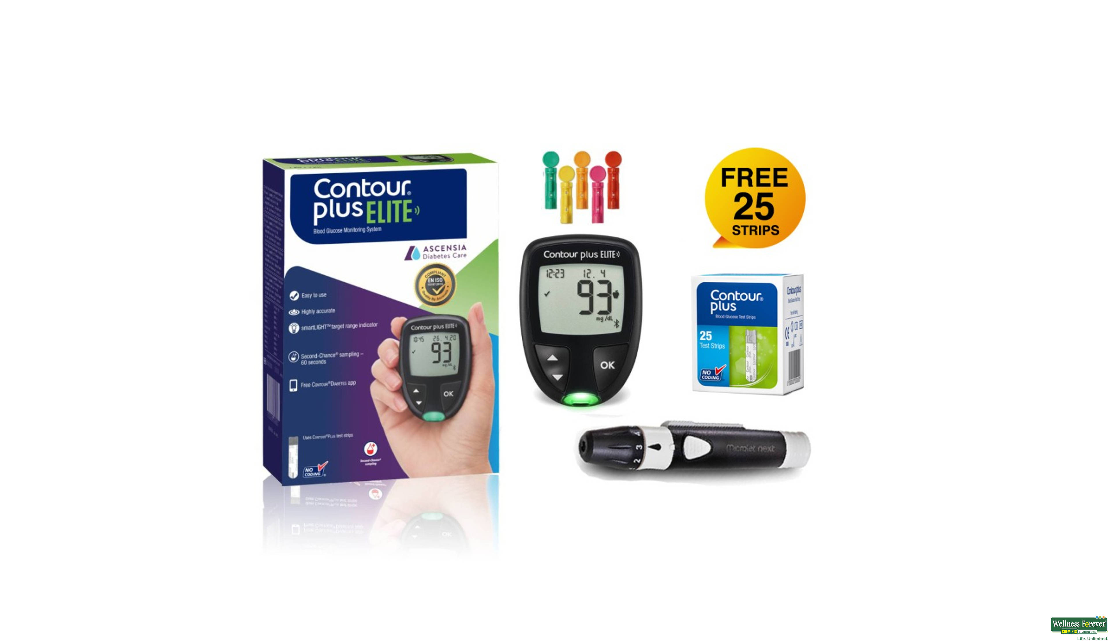 CONTOUR PLUS ELITE GLUCOMETER 1PC- 1, 1PC, 