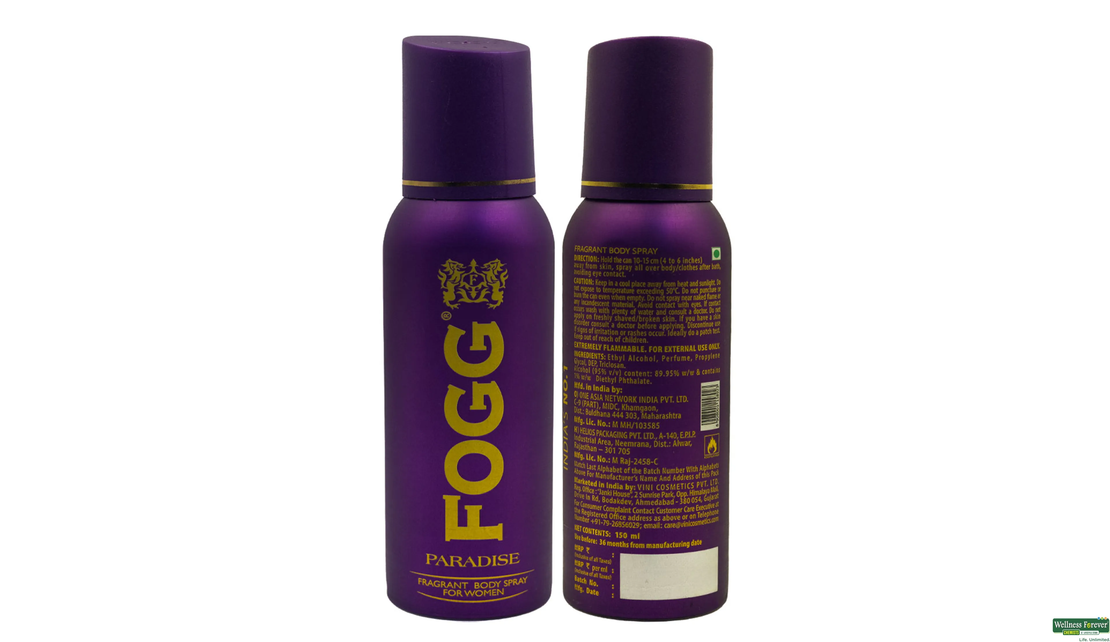 FOGG DEO WOMEN PARADISE 150ML- 1, 150ML, 