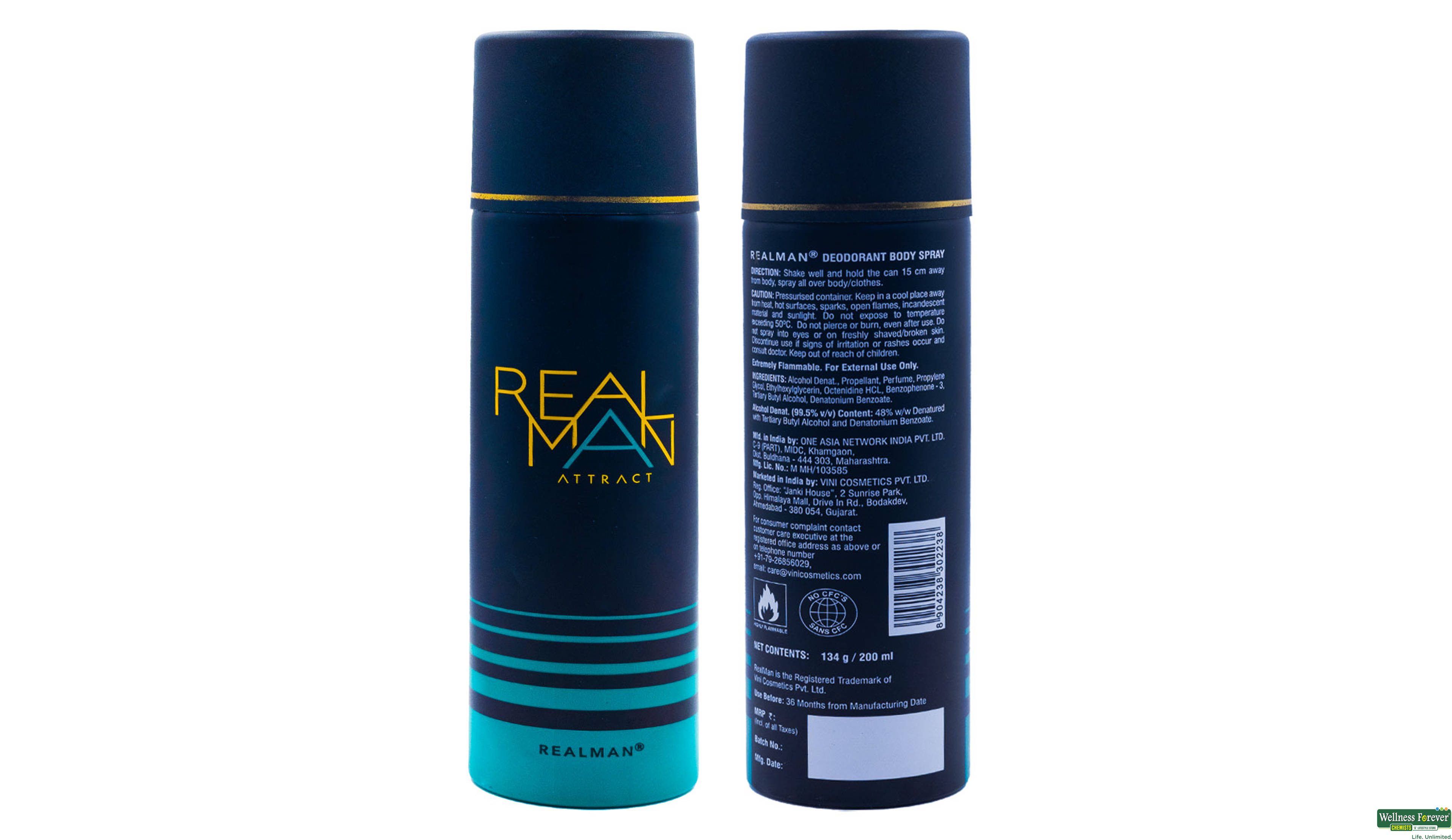 FOGG DEO REALMAN ATTRACT 200ML- 1, 200ML, 
