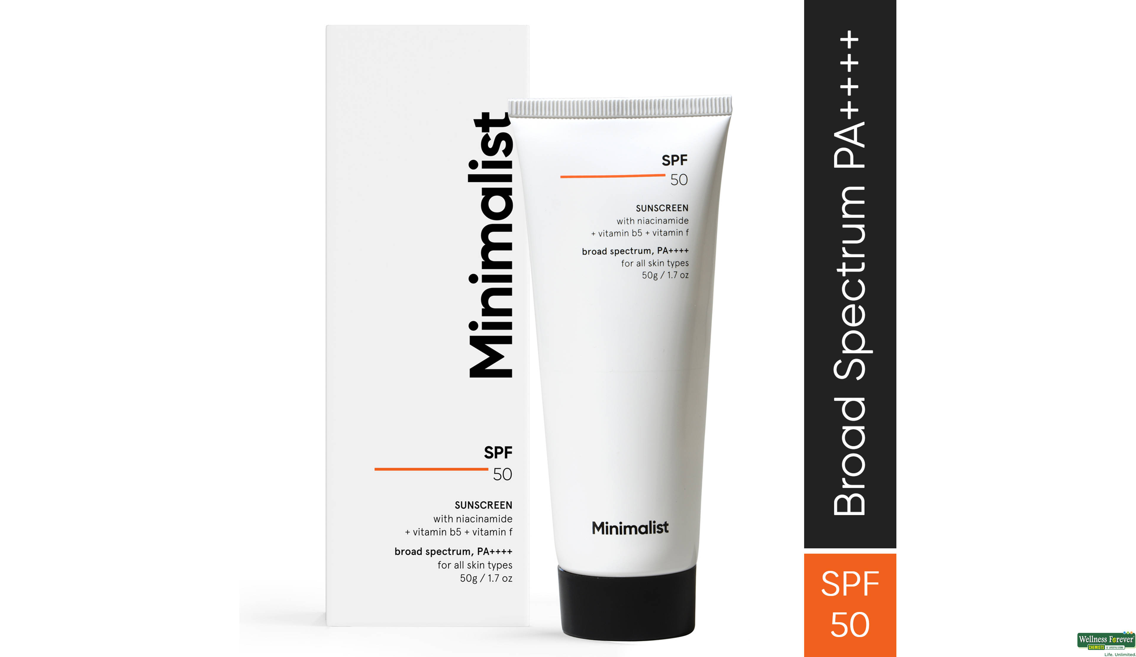 MINIMALIST MULTI VITAMIN SPF 50 PA ++++  1PC- 1, 50GM, 