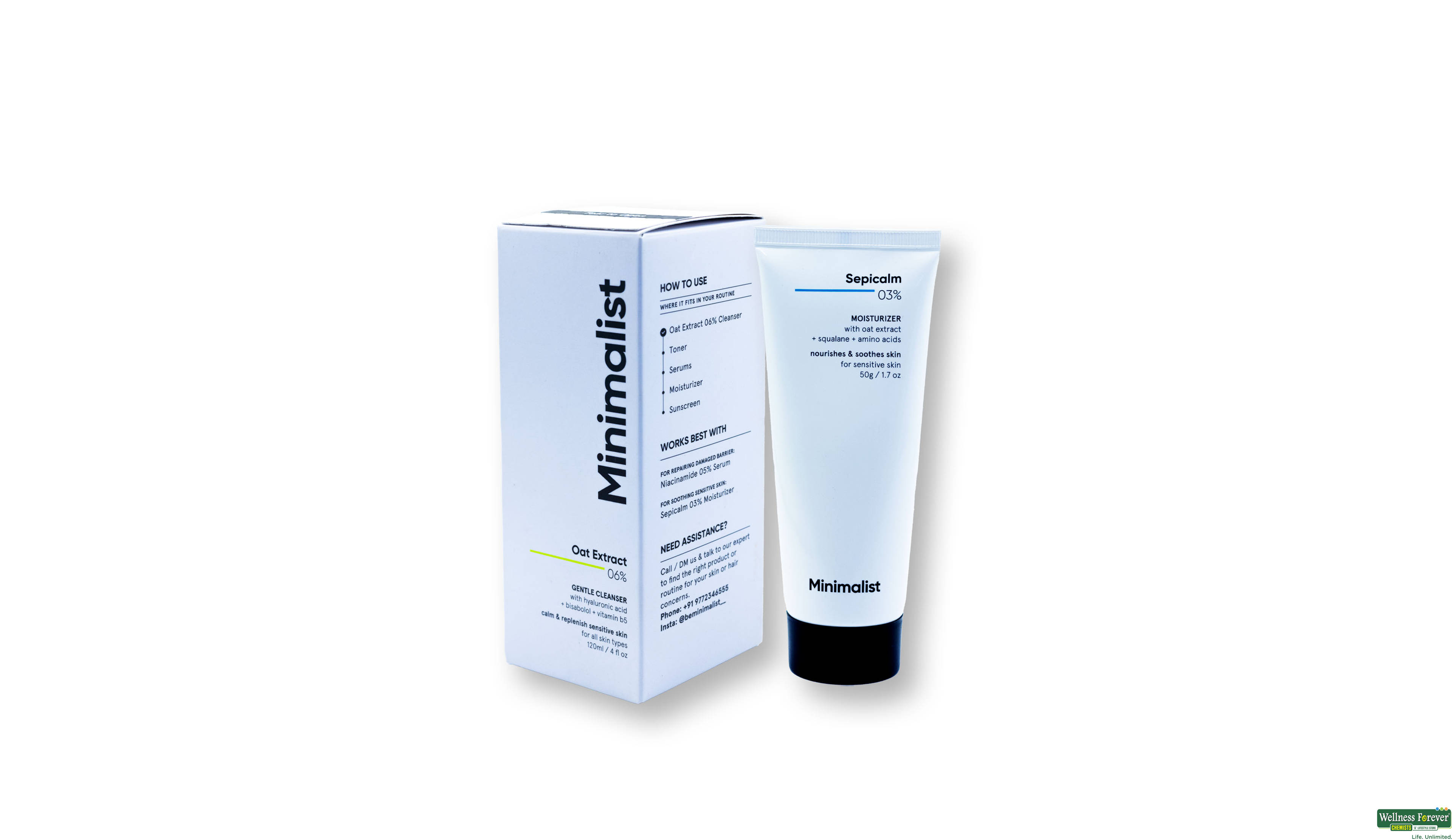 MINIMALIST 6% OAT EXTRACTGMENTLE CLEANSER 1PC- 1, 120ML, 