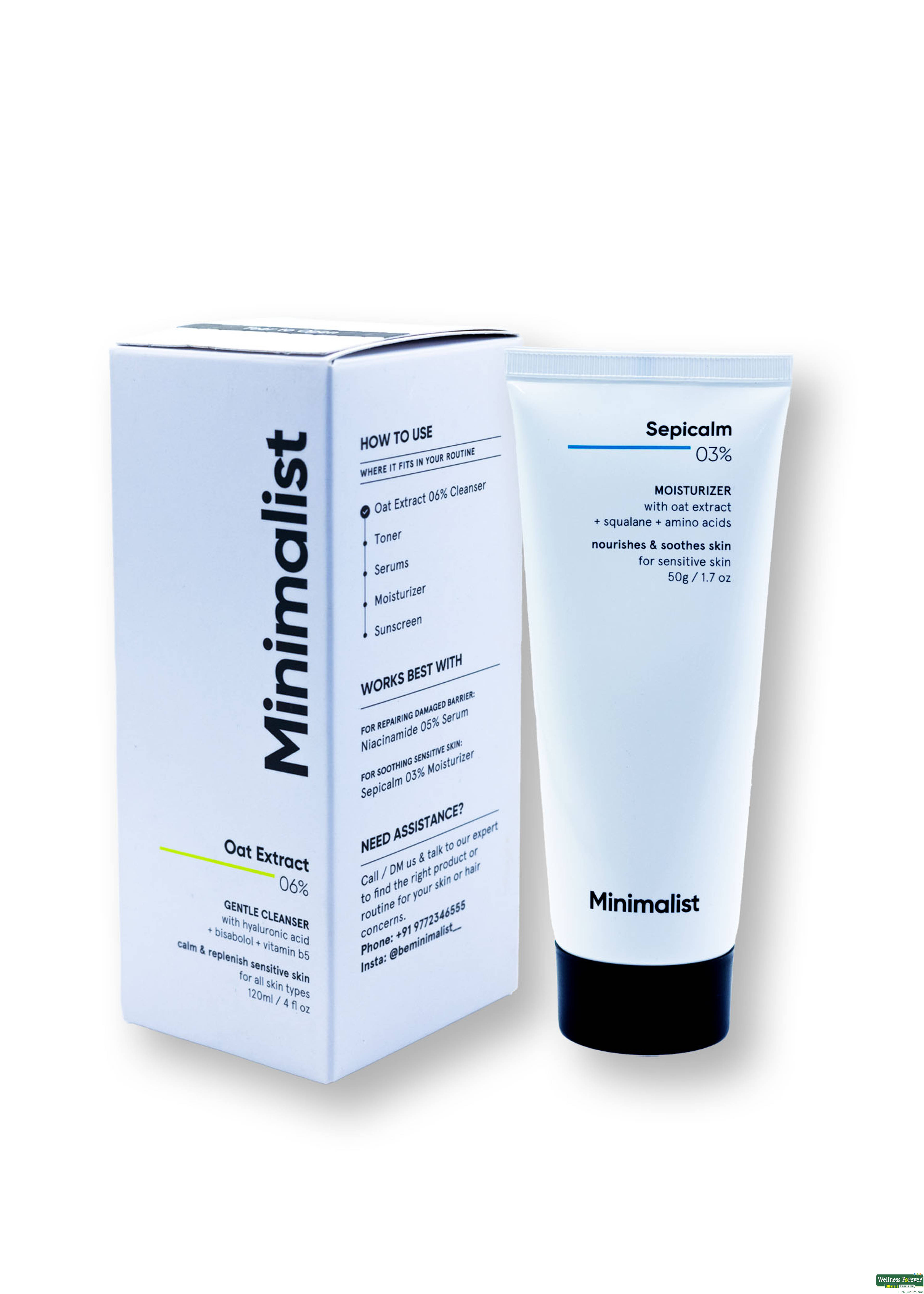 Minimalist Gentle Cleanser 6% Oat Extract, 120 ml-image