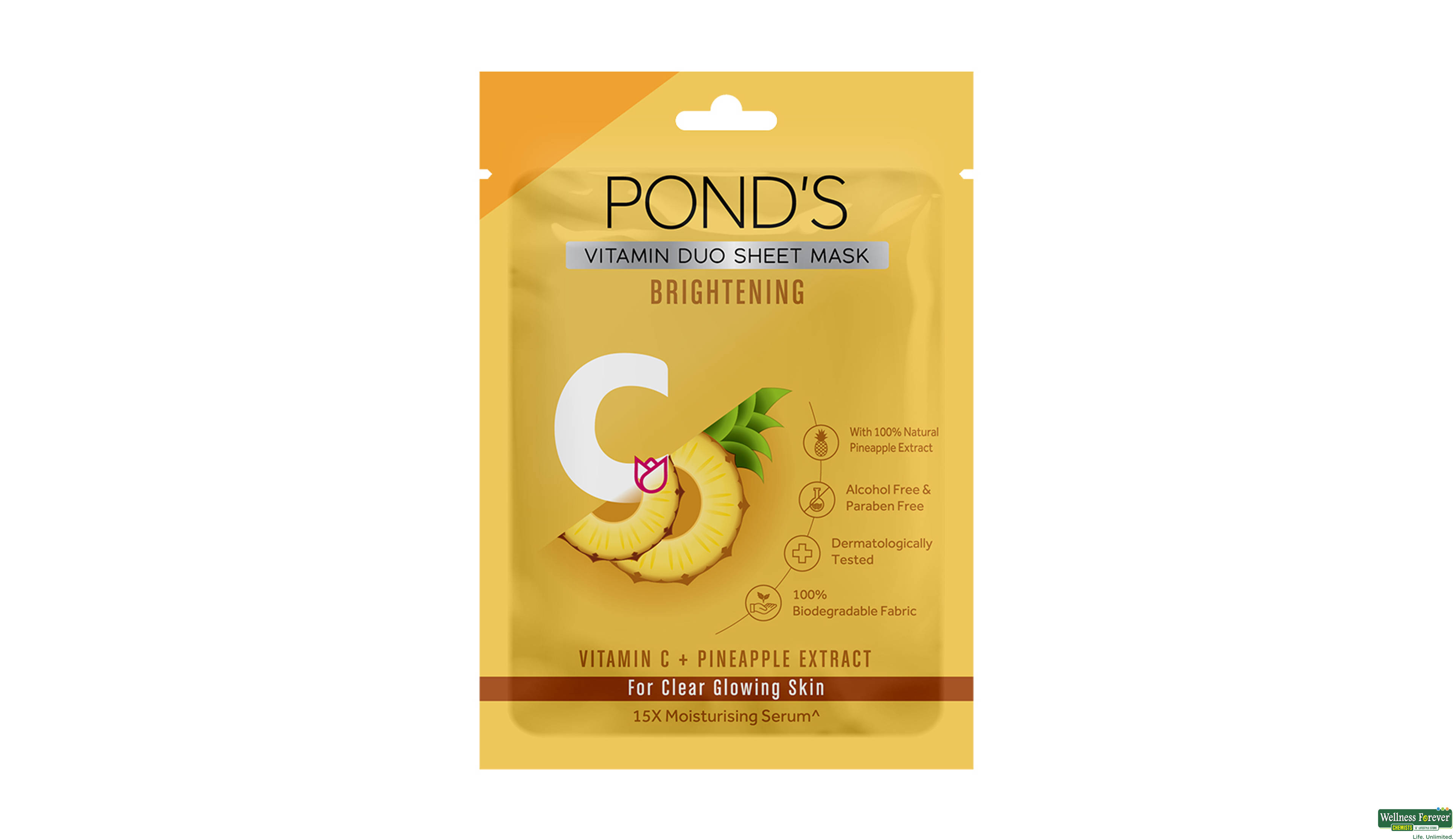 PONDS VITAMIN C BRIGHTENING PINEAPPLE SM 25ML- 2, 25ML, 