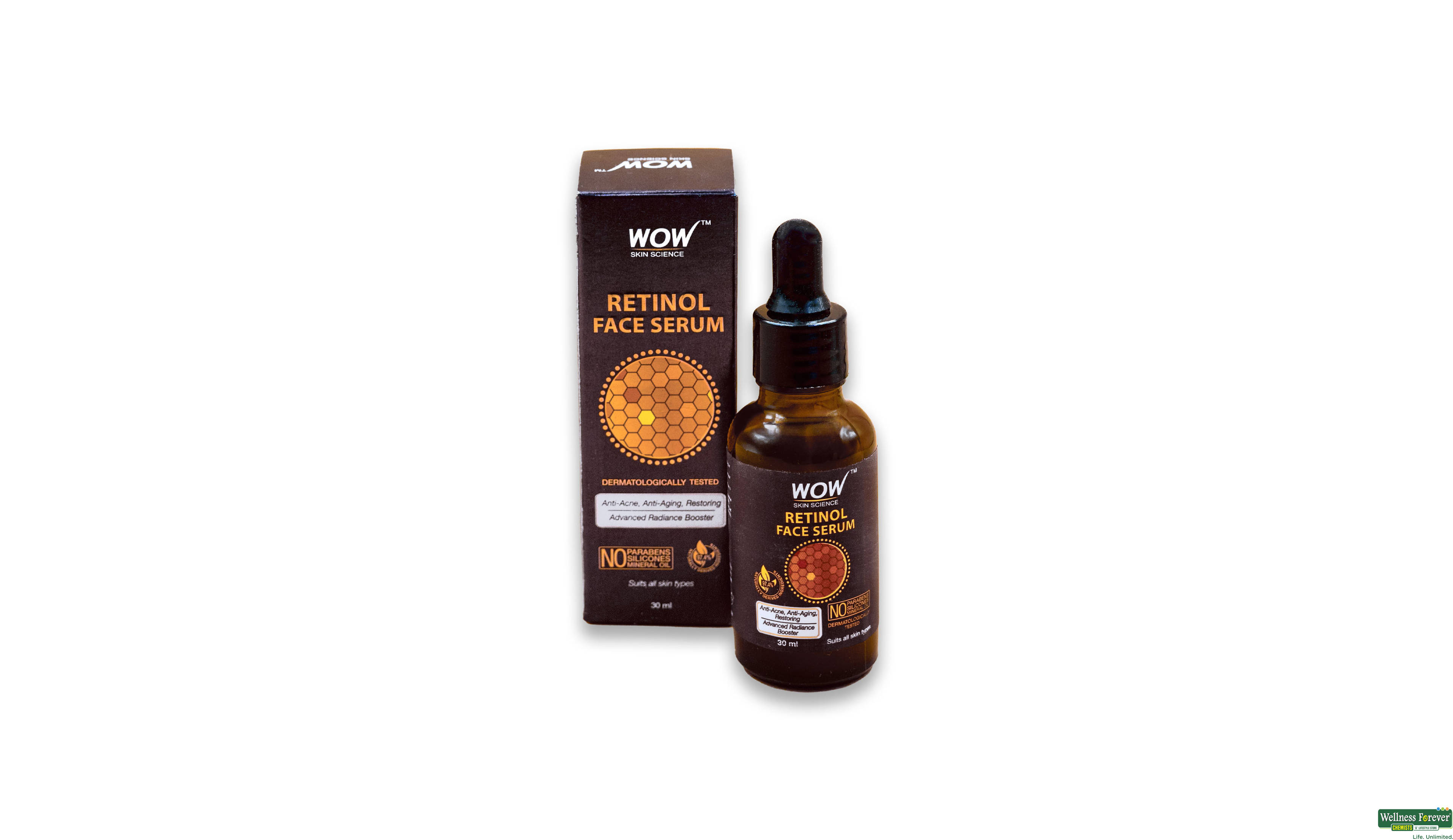 WOW SKIN SCIENCE RETINOL FACE SERUM 30ML- 1, 30ML, 