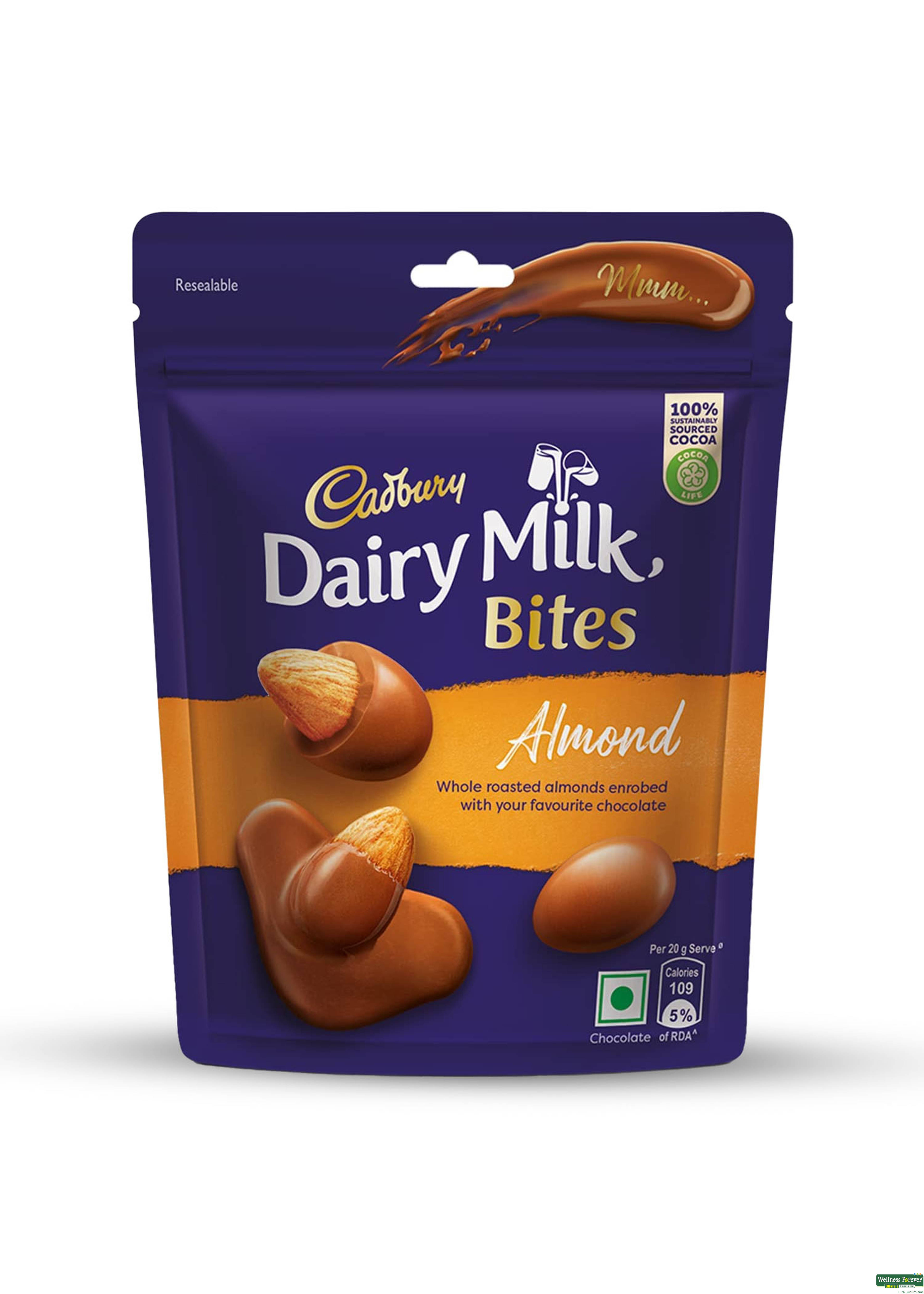 Cadbury Dairy Milk Bites, Almonds, 40 g-image