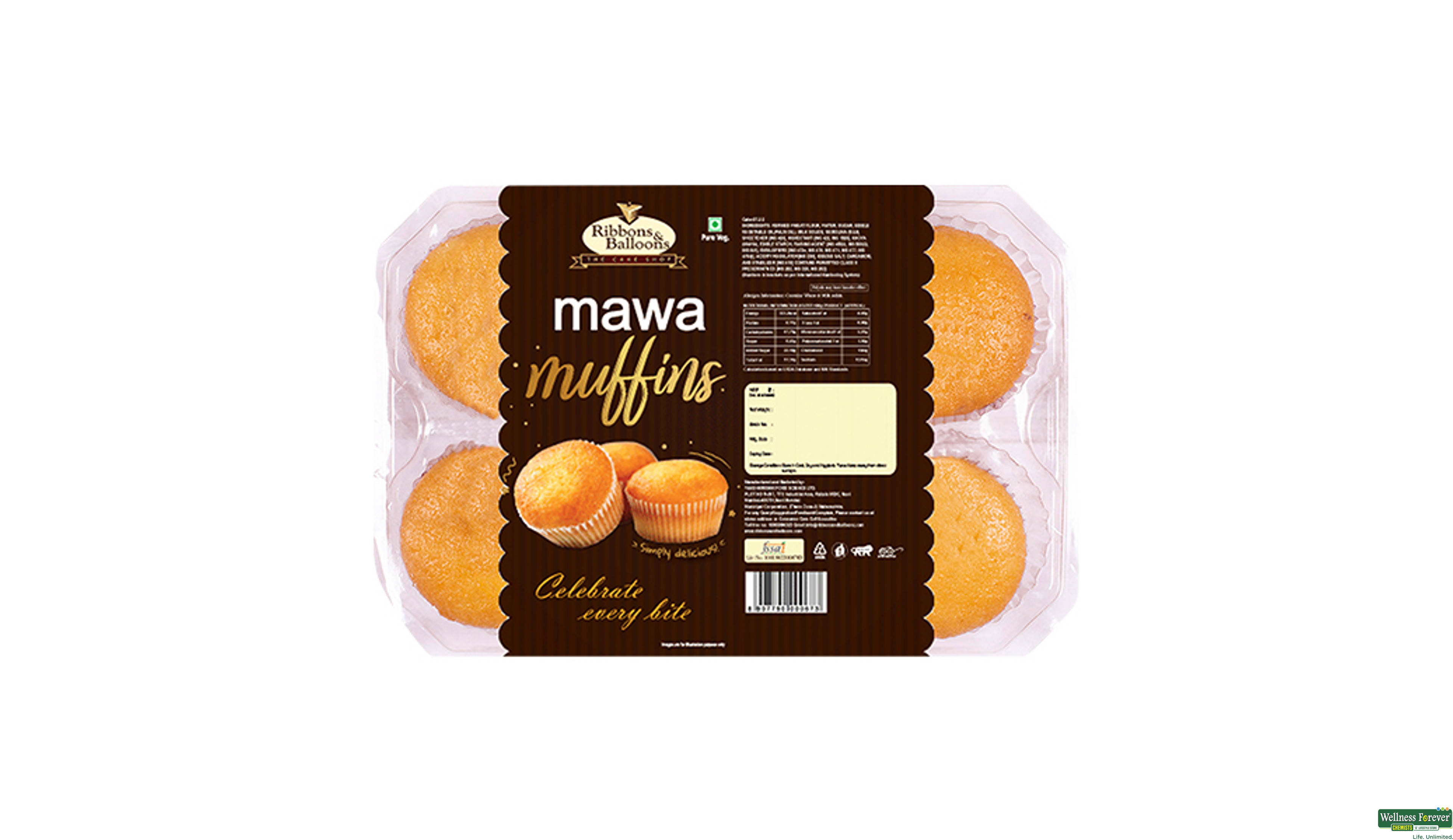 RIBBONS &BALLOONS MAWA MUFFINS6 PCS135GM- 1, 135GM, 