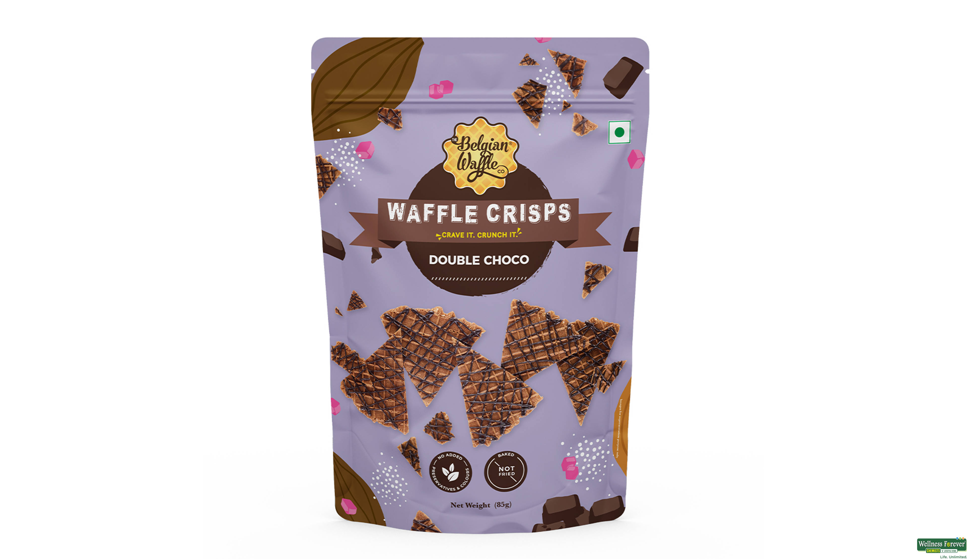 BELGIAN WAFFLE DOUBLE CHOCOLATE 100GM- 1, 100GM, 