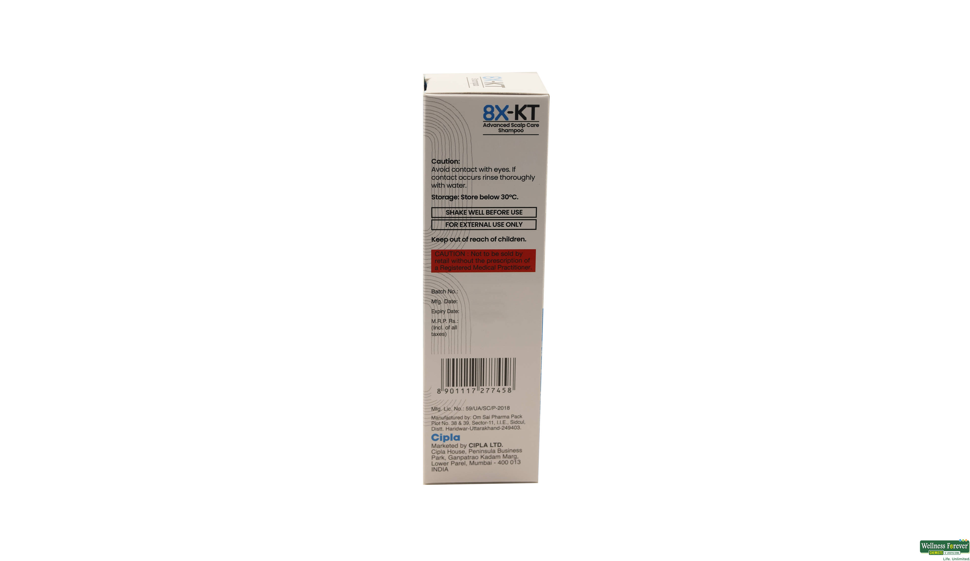 8X-KT SHAMP 60ML- 3, 60ML, 