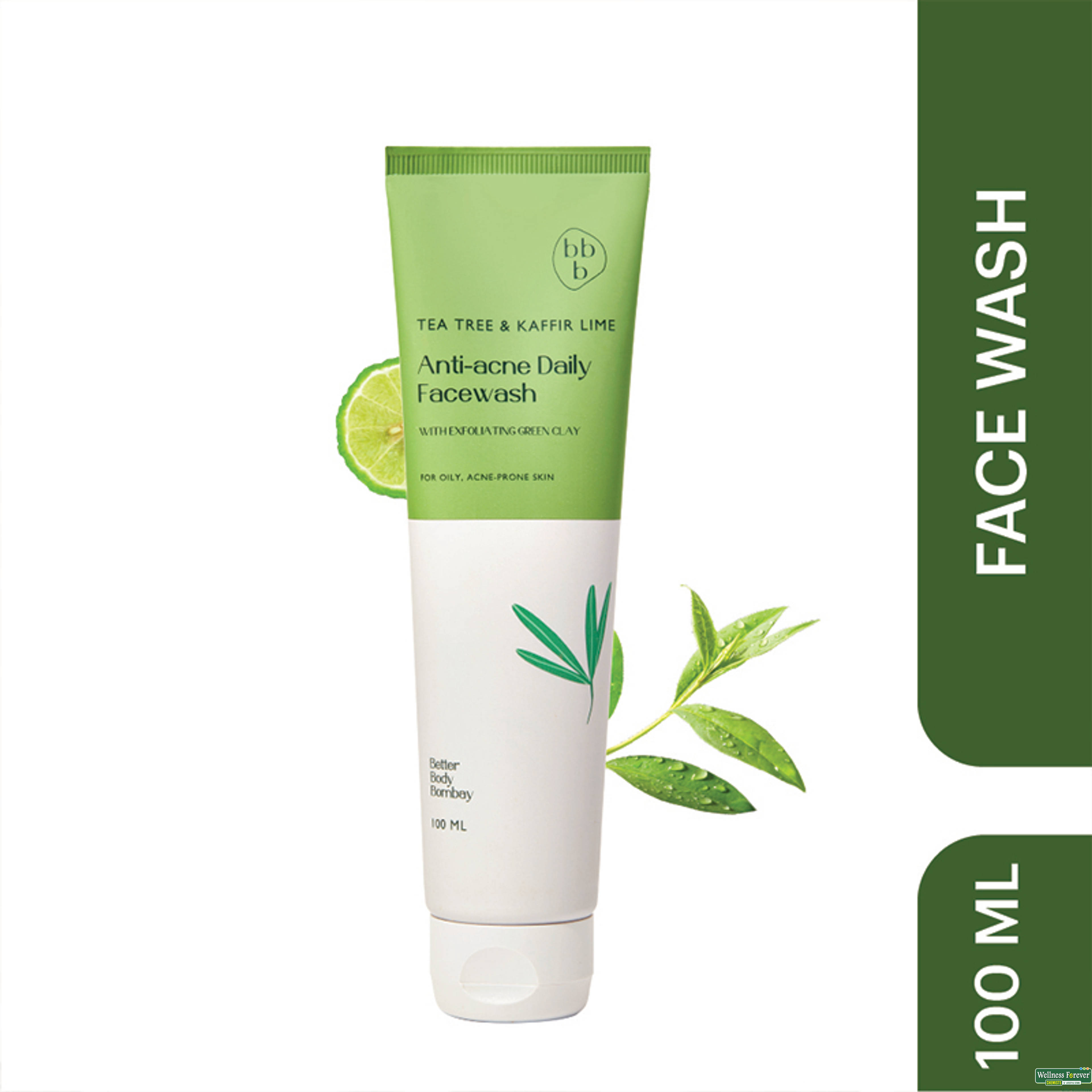 BBB Better Body Bombay Tea Tree & Kaffir Lime Anti-acne Daily Face Wash 100ml-image