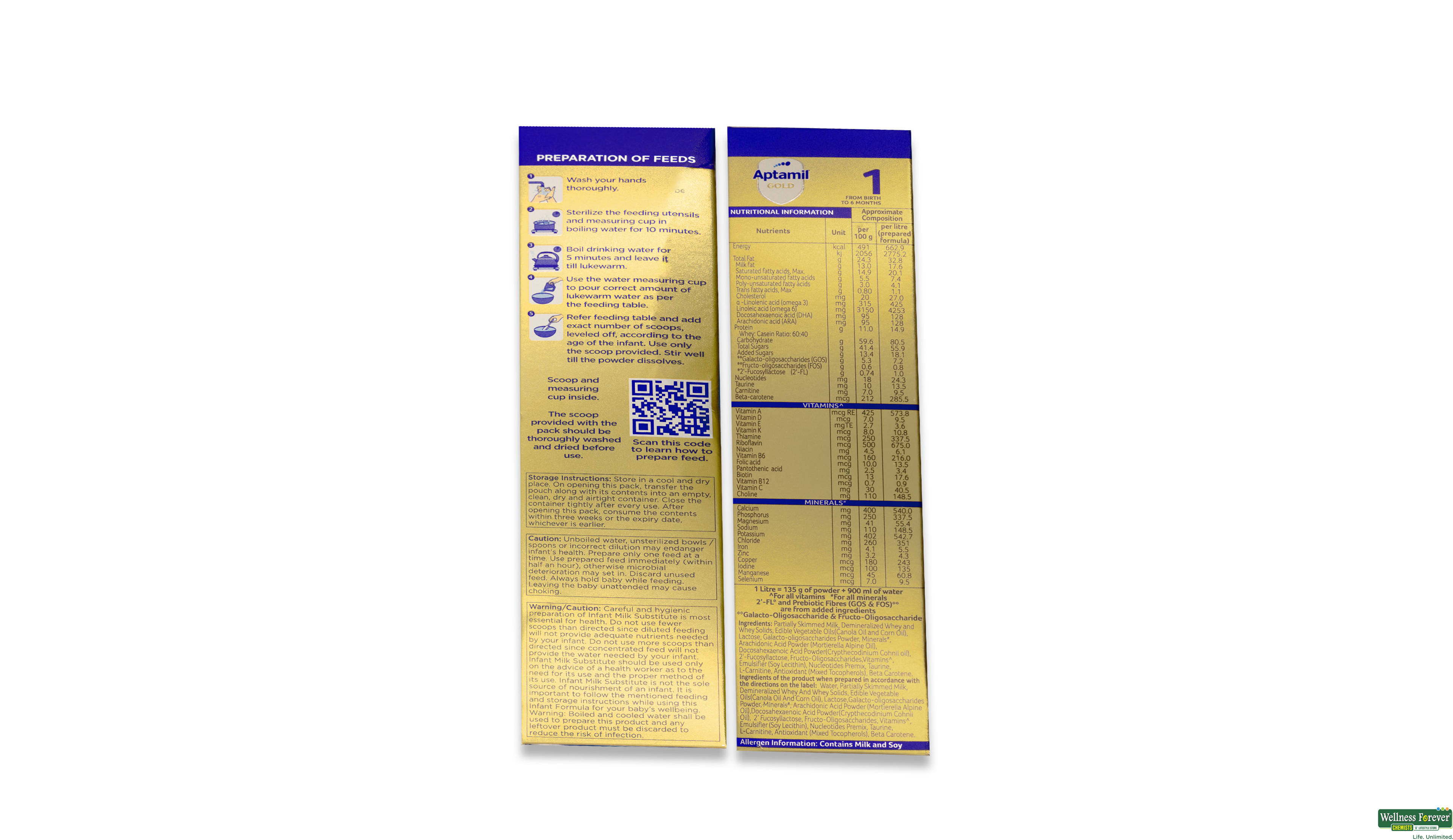 APTAMIL GOLD 1 PWDR TIN 400GM- 3, 400GM, 