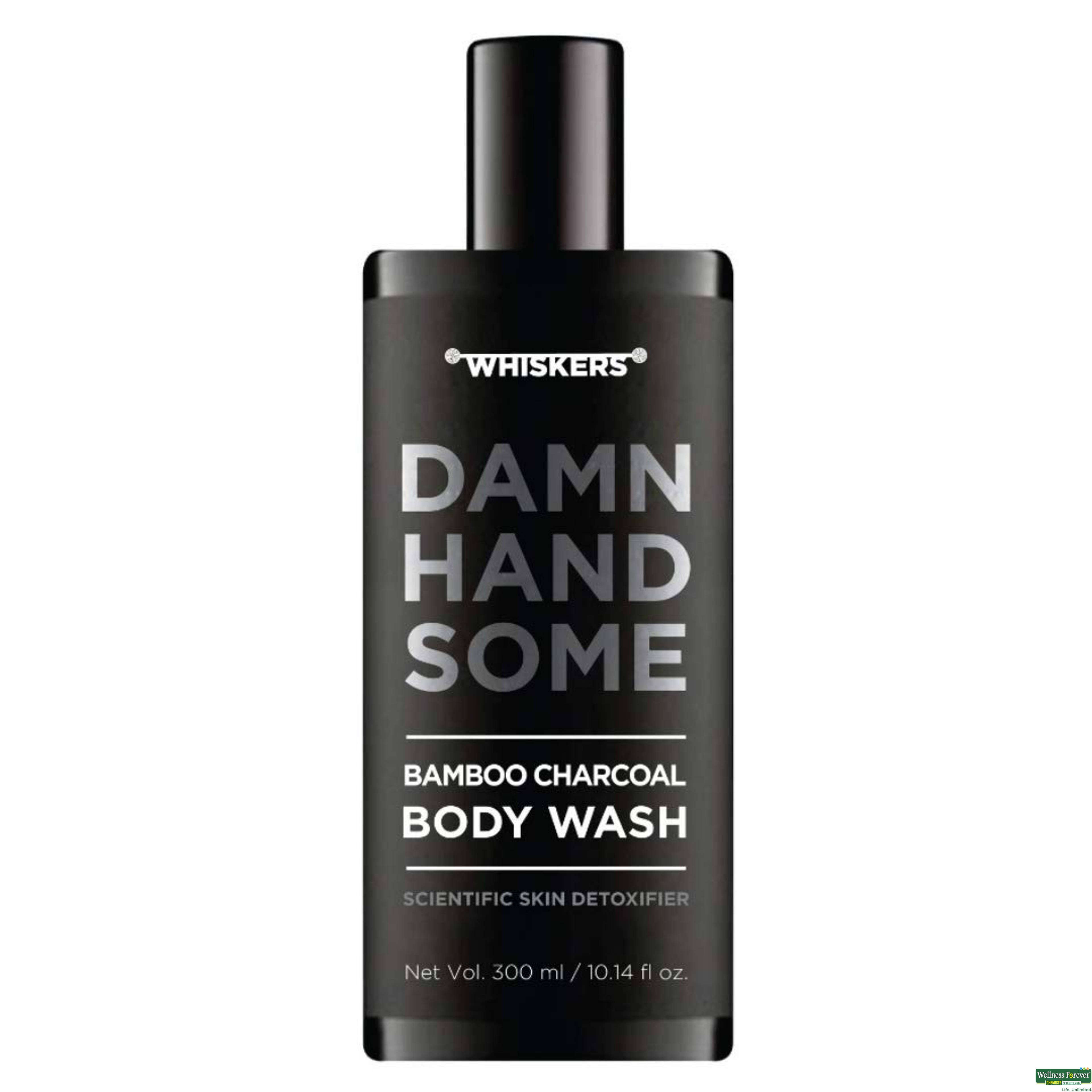 Whiskers Bamboo Charcoal Men Body Wash, 300 ml-image