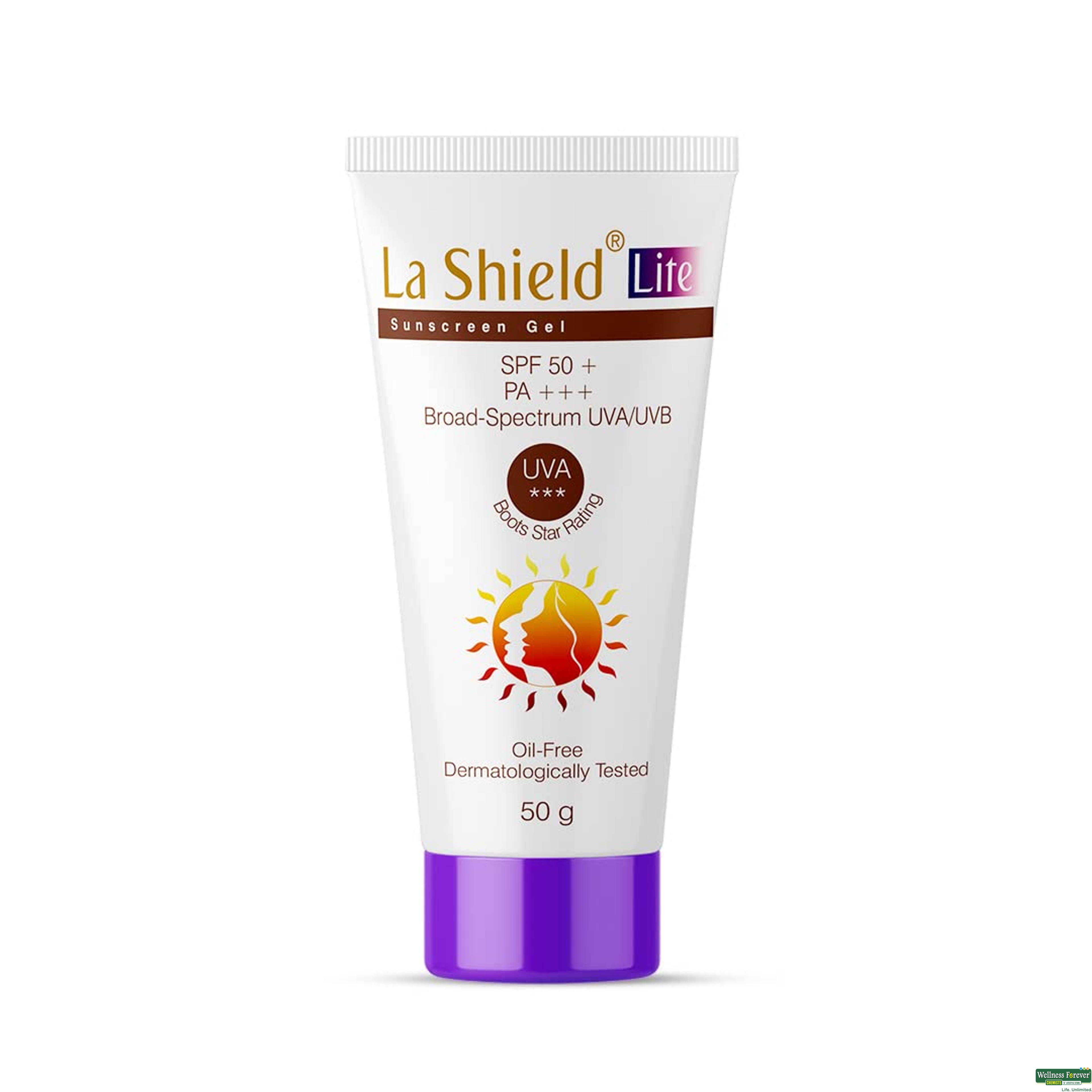 LA SHIELD LITE SUNSCREEN SPF50 GEL 50GM-image