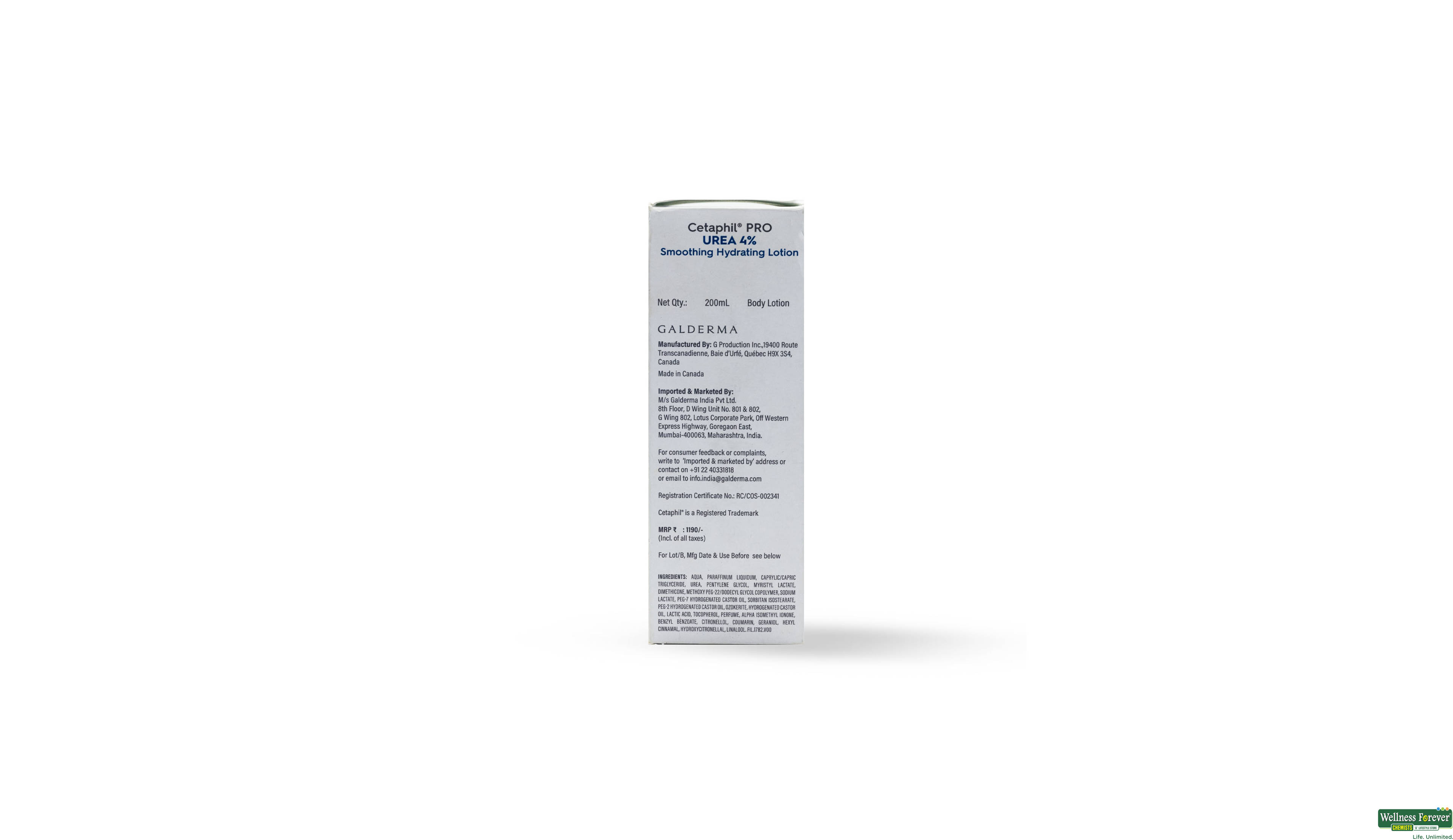 CETAPHIL PRO UREA 4% LOTION 200ML- 4, 200ML, 