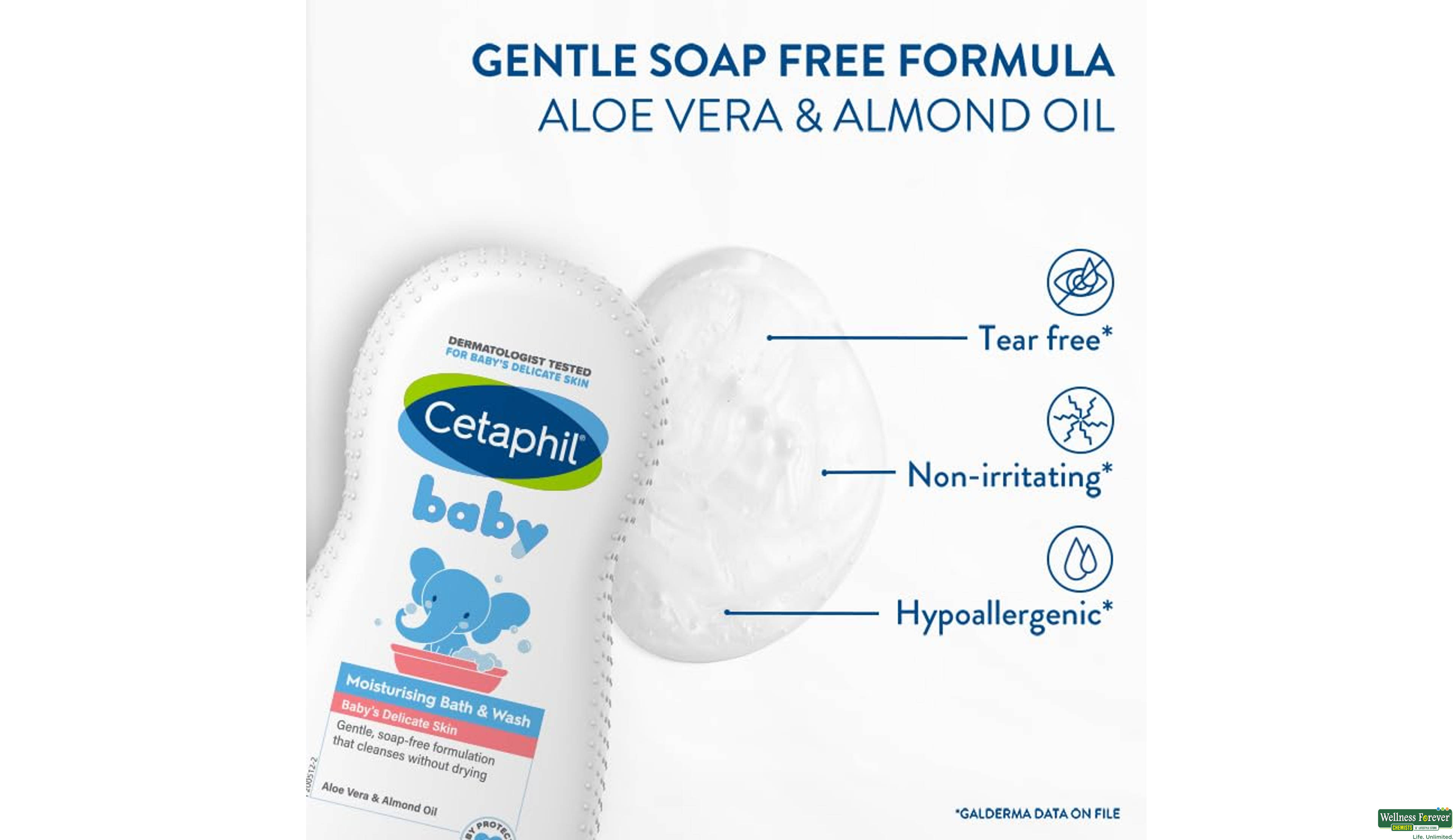 CETAPHIL BABY B/WASH MOISTURISING 230ML- 4, 230ML, 