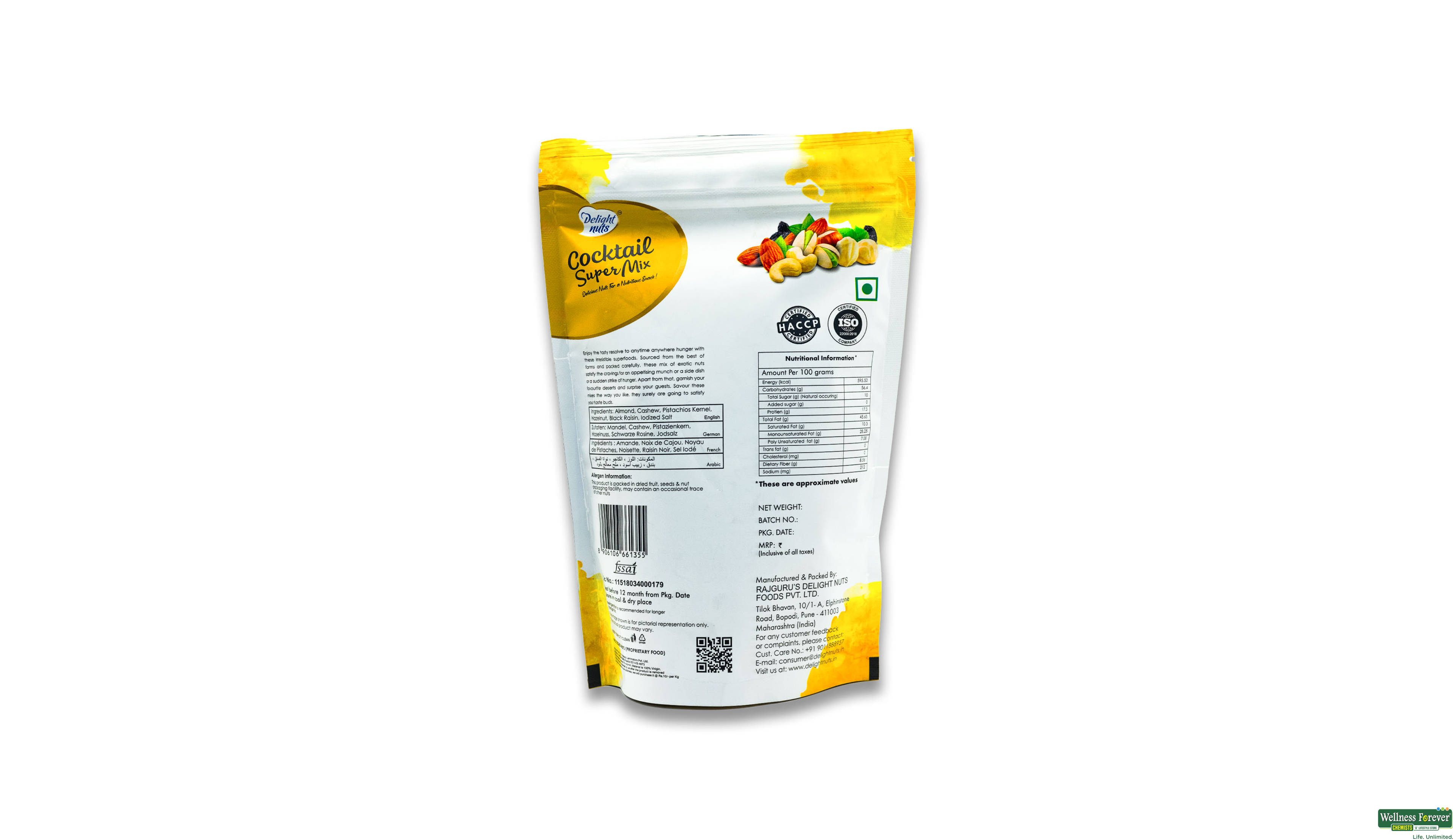 DELIGHT NUTS COCKTAIL SUPER MIX 200GM- 2, 200GM, 