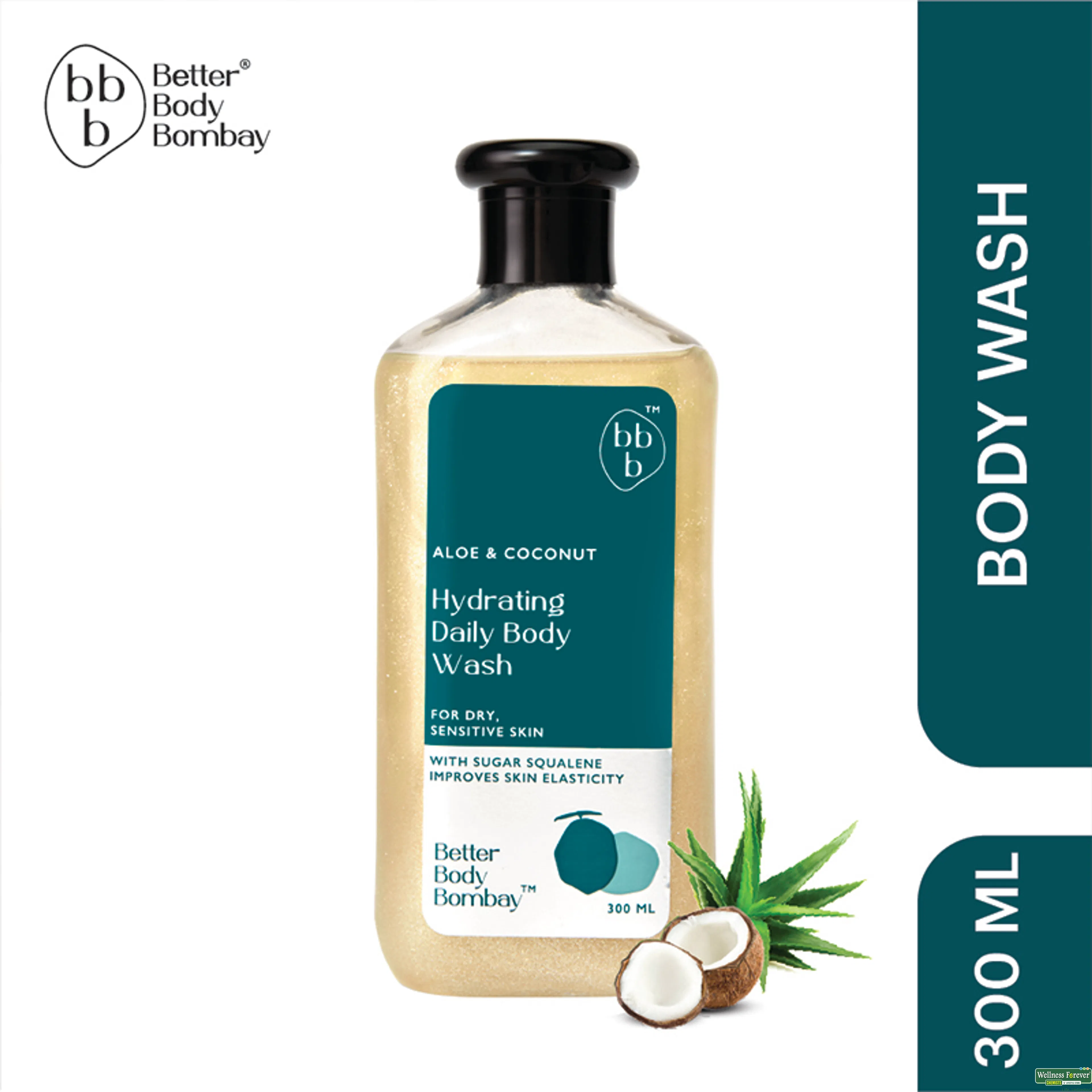 BBB B/WASH ALOE & COCONUT HYDRATING DAILY 300ML-image