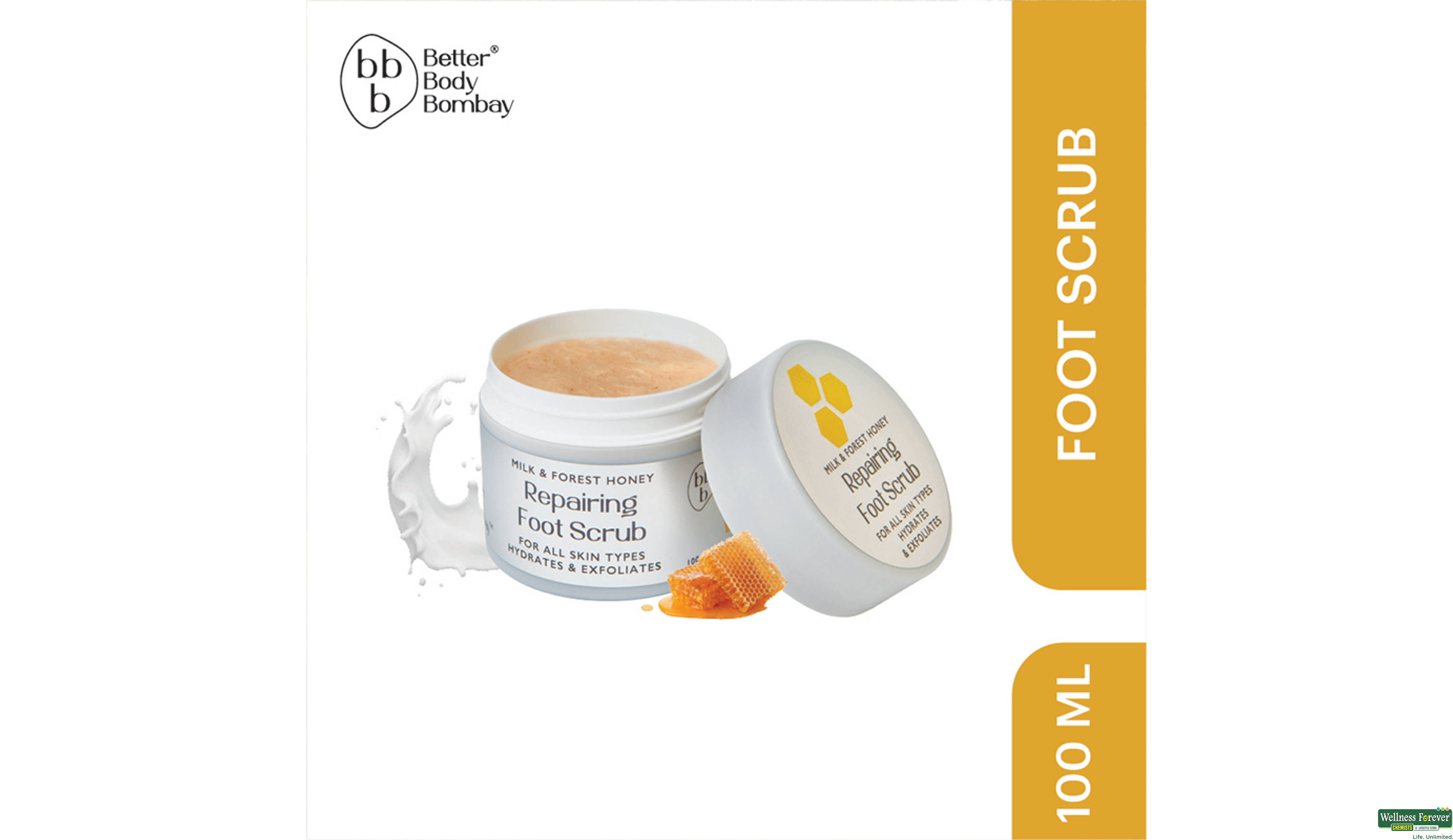 BBB F/SCRUB MILK & HONEY 100GM- 1, 100GM, 