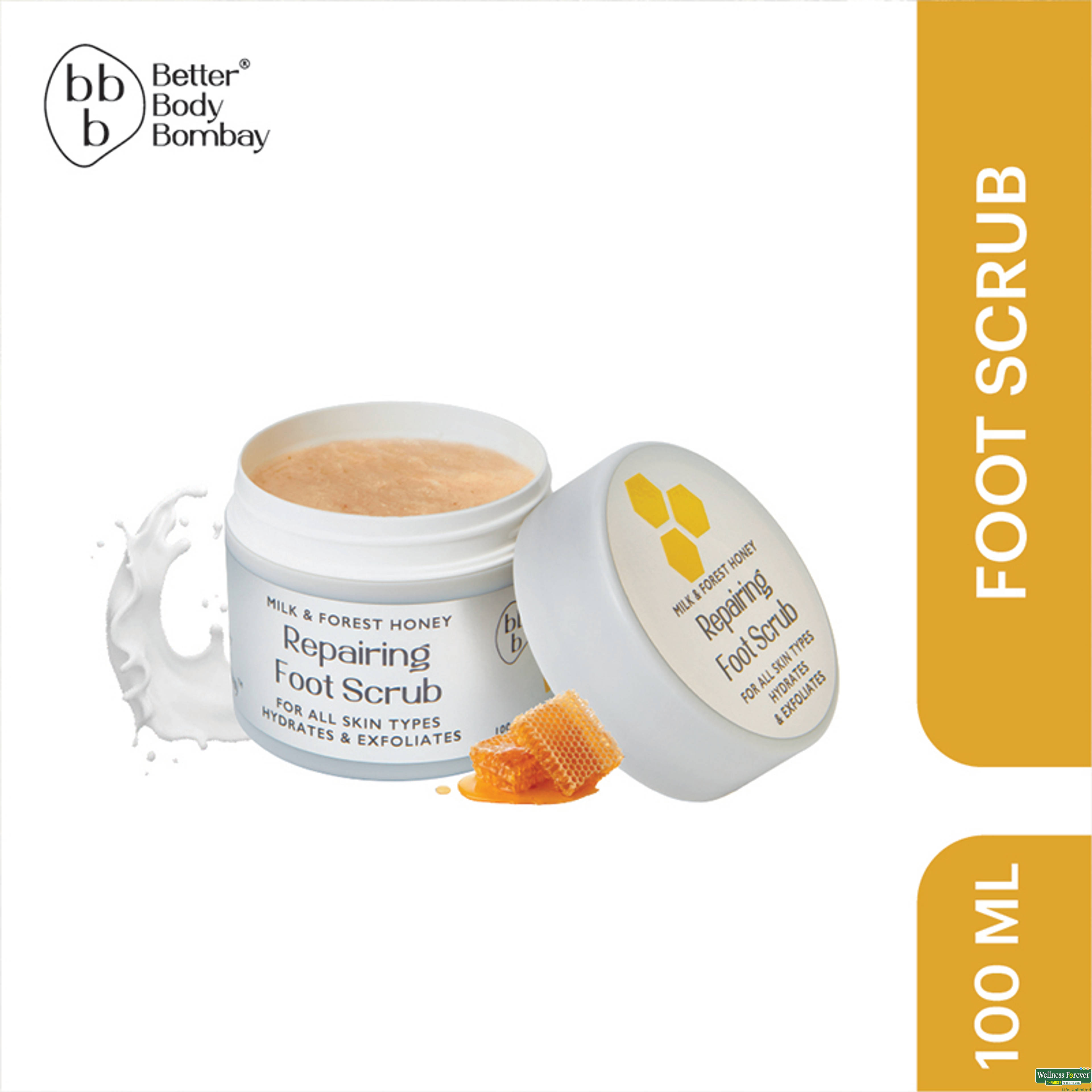 BBB F/SCRUB MILK & HONEY 100GM-image