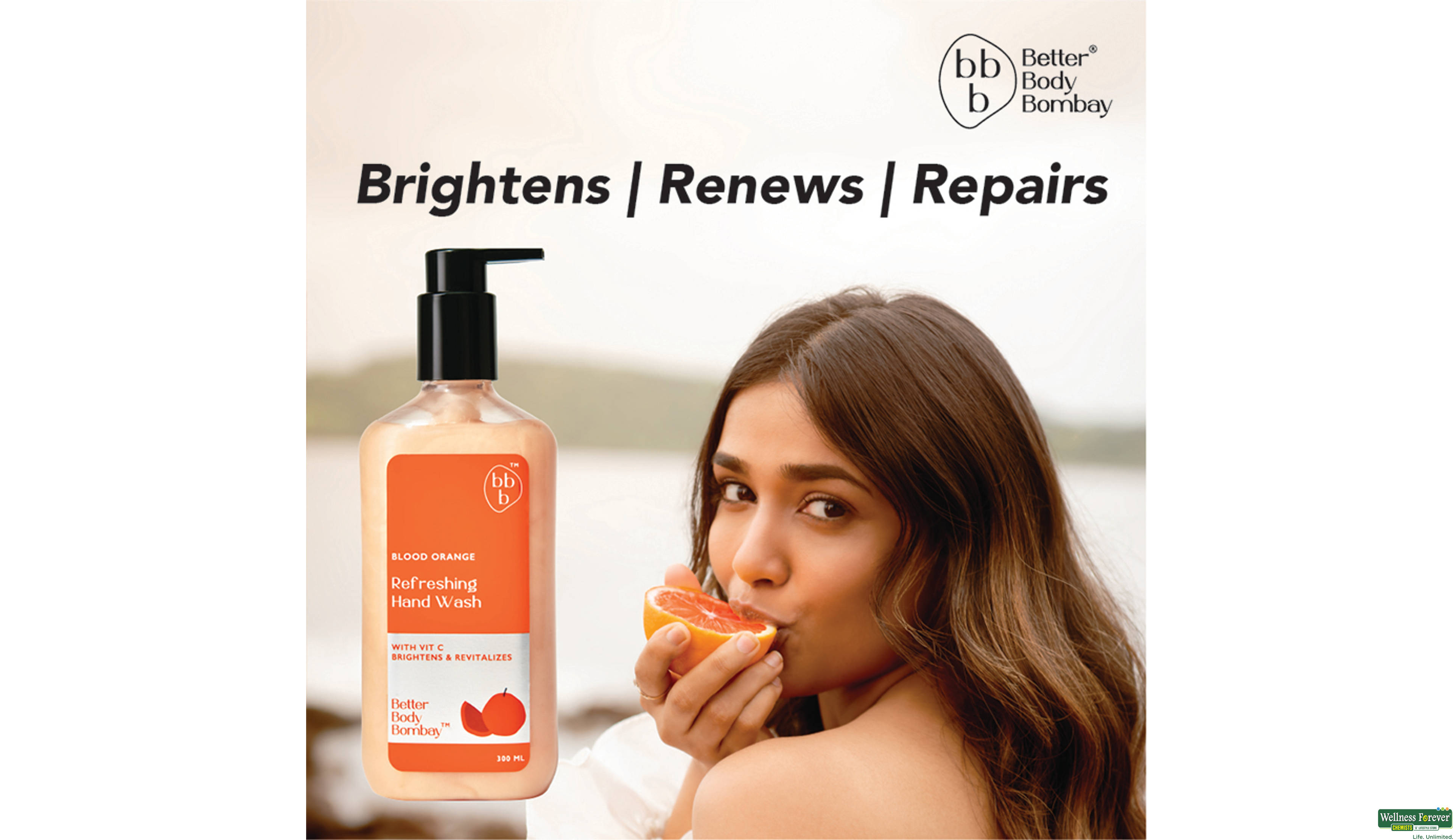 BBB H/WASH BLOOD ORANGE REFRESHING 300ML- 4, 300ML, 