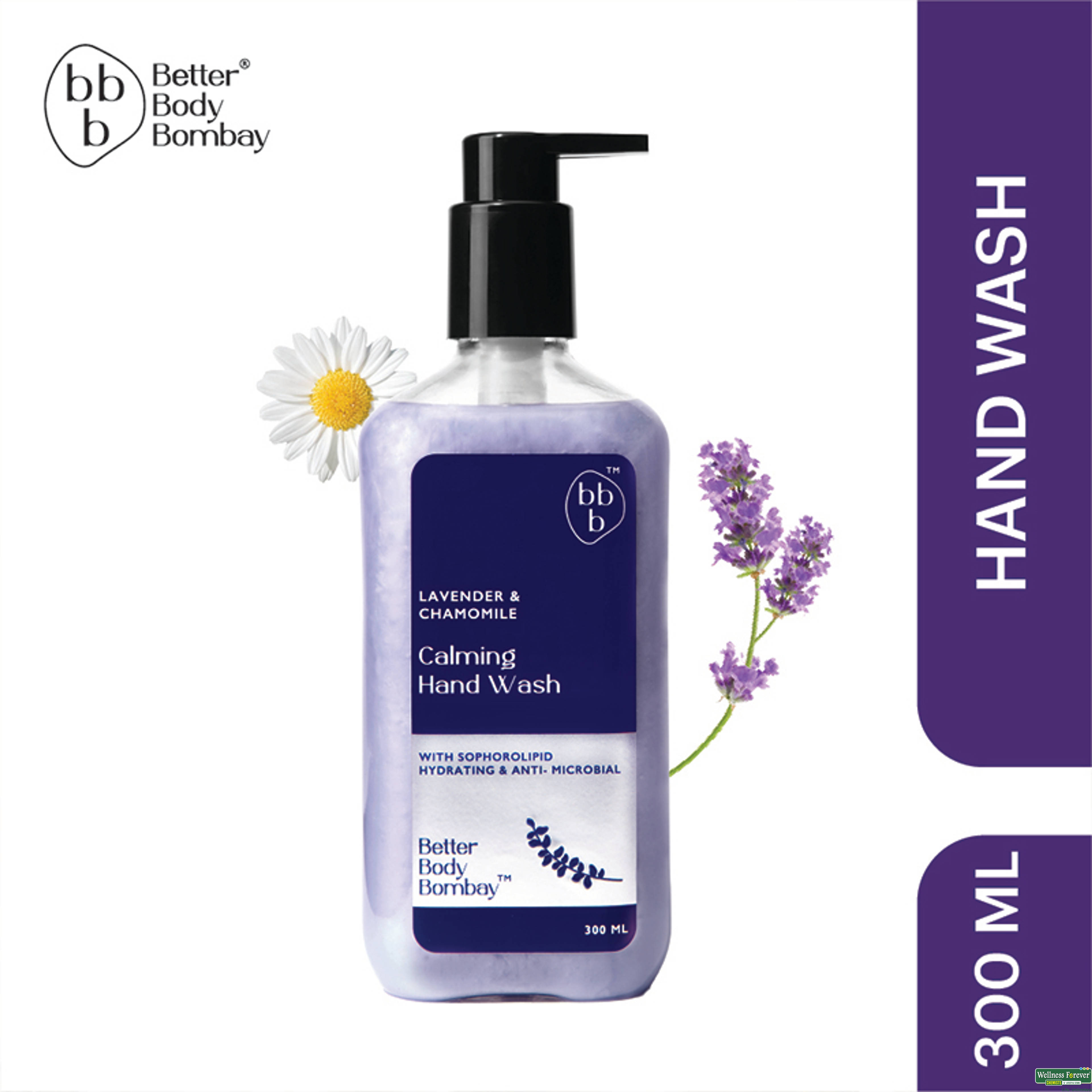 BBB Better Body Bombay Lavender & Chamomile Calming Hand Wash, 300 ml-image