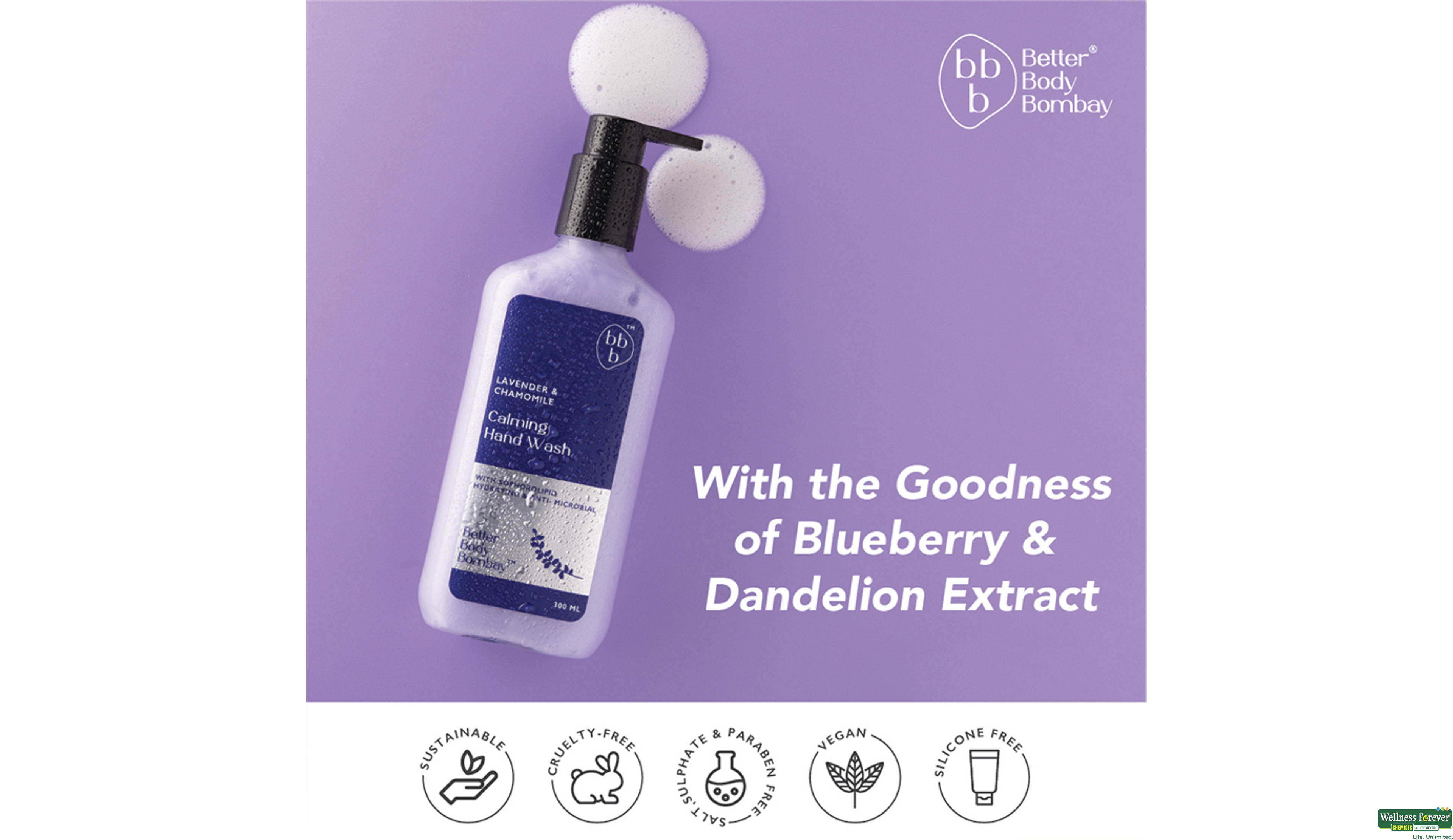 BBB H/WASH LAVENDER & CHAMOMILE 300ML- 3, 300ML, 