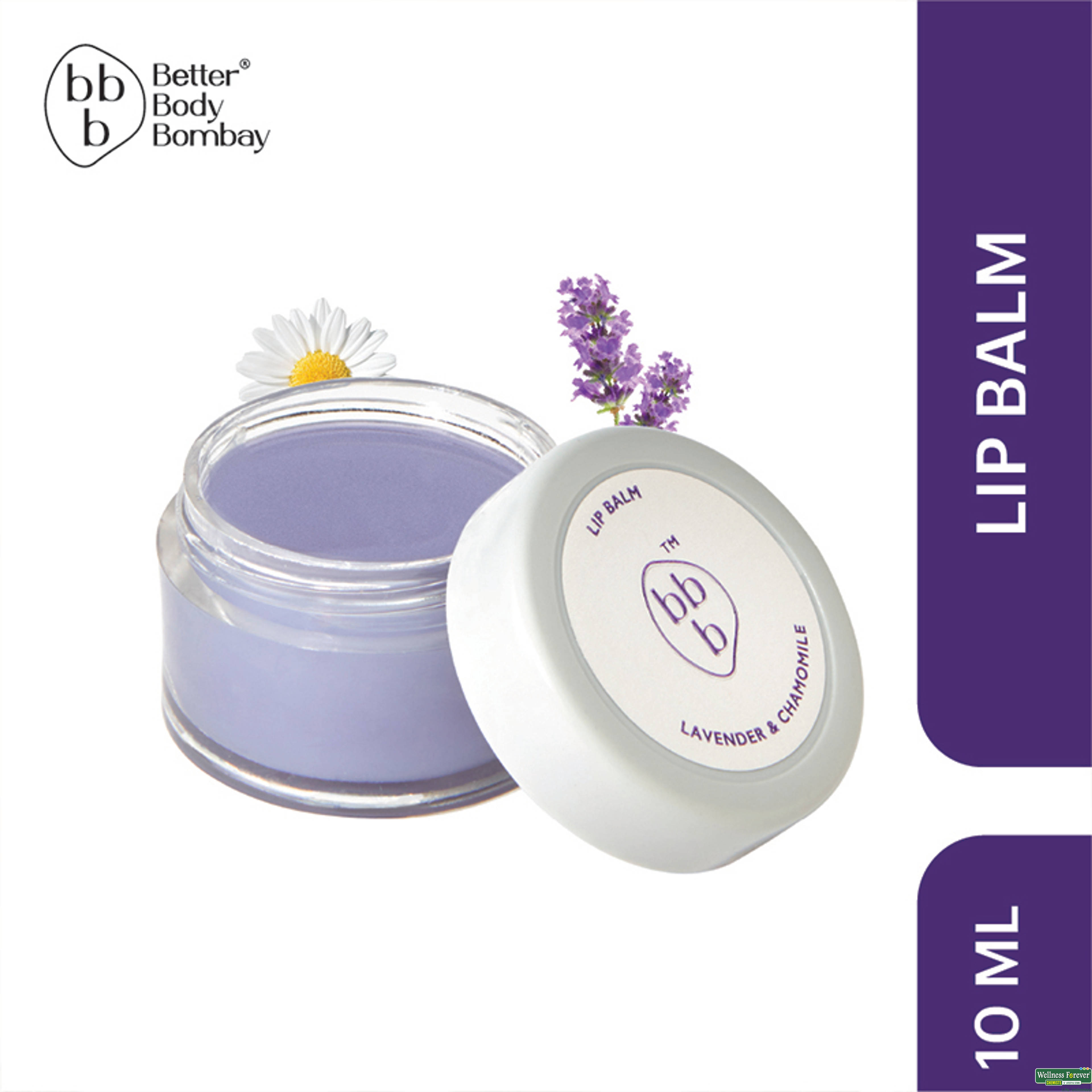BBB Better Body Bombay Lavender & Chamomile Lip balm 10g-image