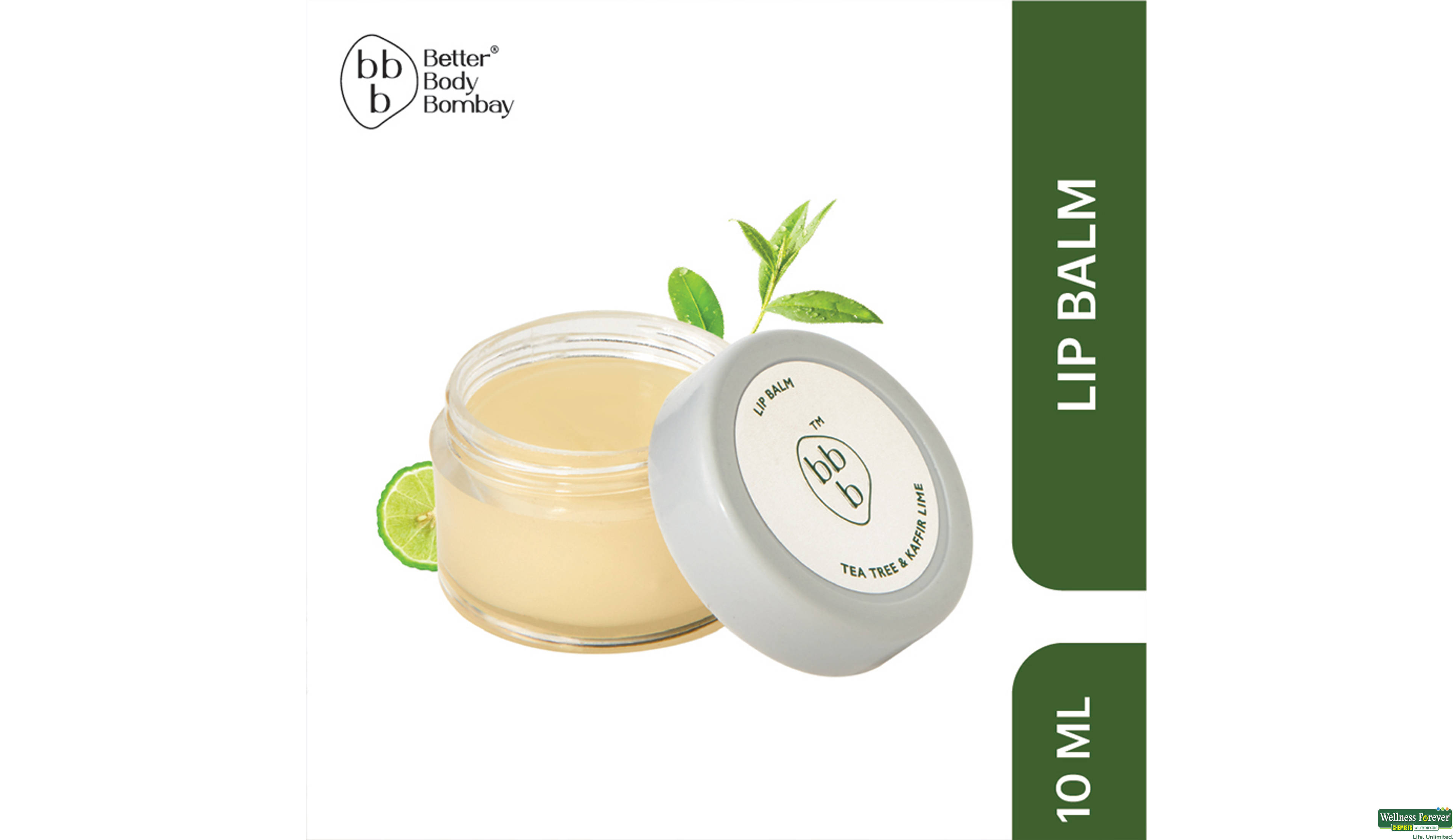 BBB L/BALM TEA TREE & KAFFIR LIME 10GM- 1, 10GM, 