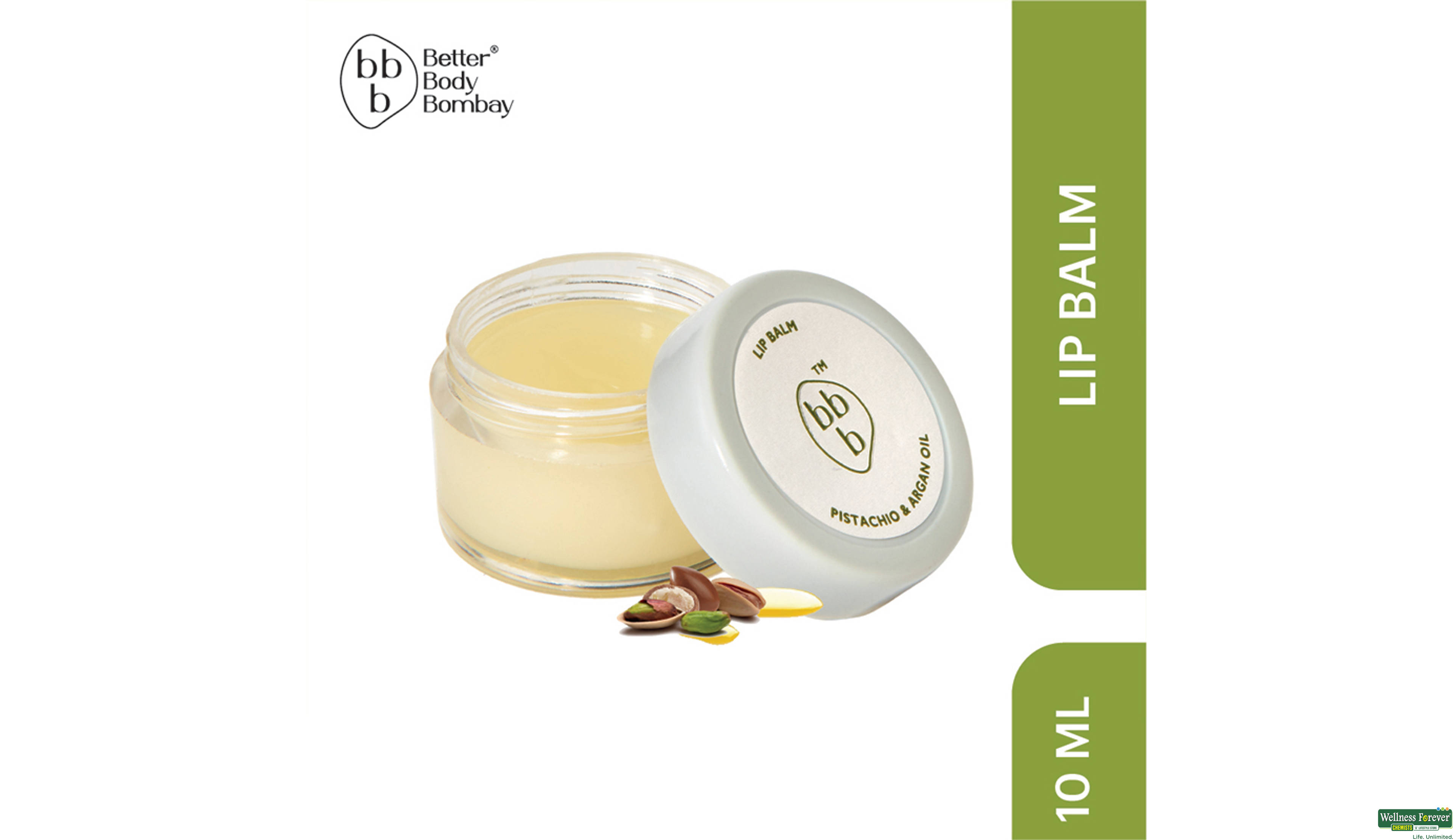 BBB L/BALM PISTACHIO & ARGAN OIL 10GM- 1, 10GM, 