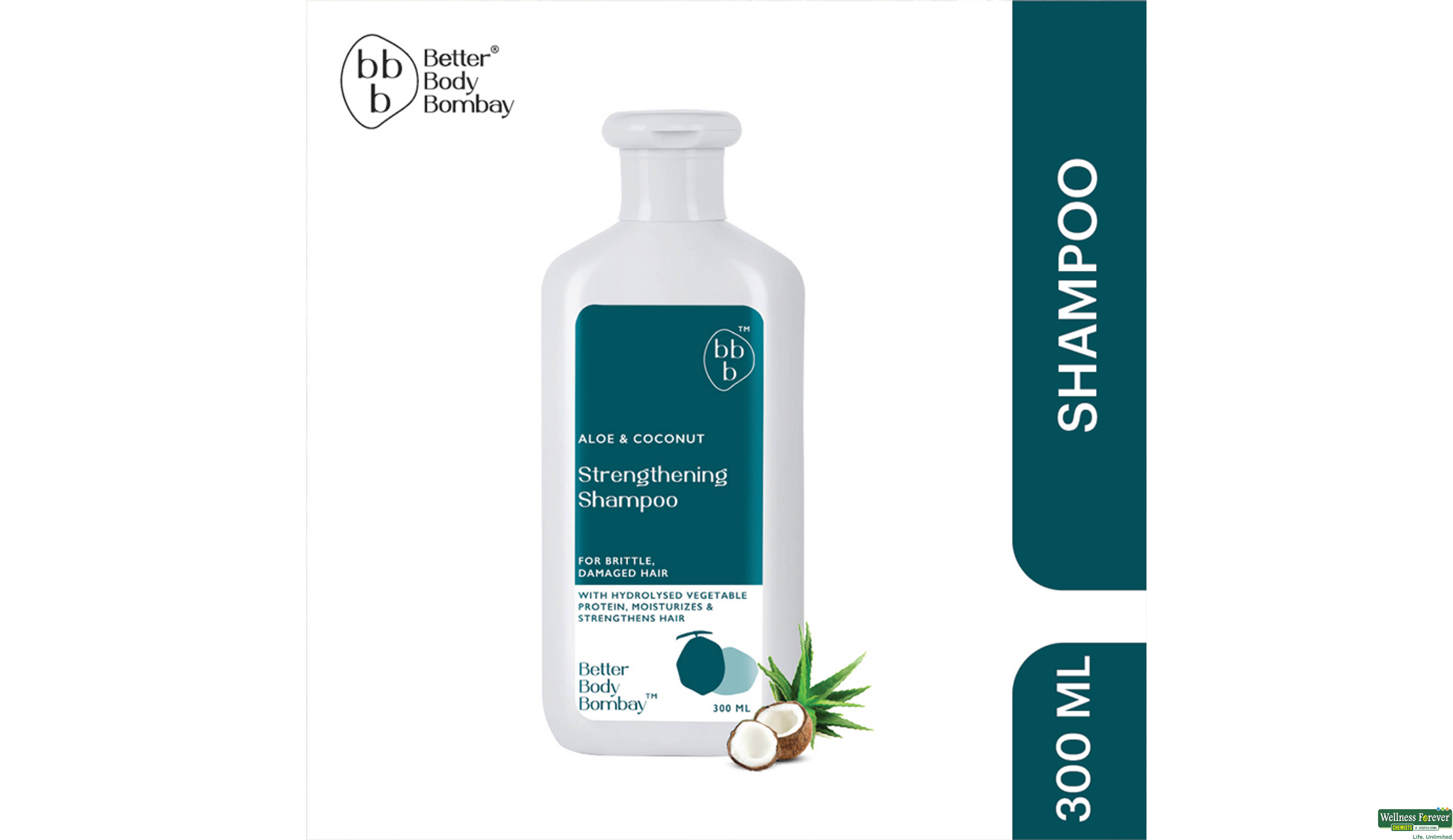 BBB SHMP ALOE & COCONUT STRENGTHENING 300ML- 1, 300ML, 