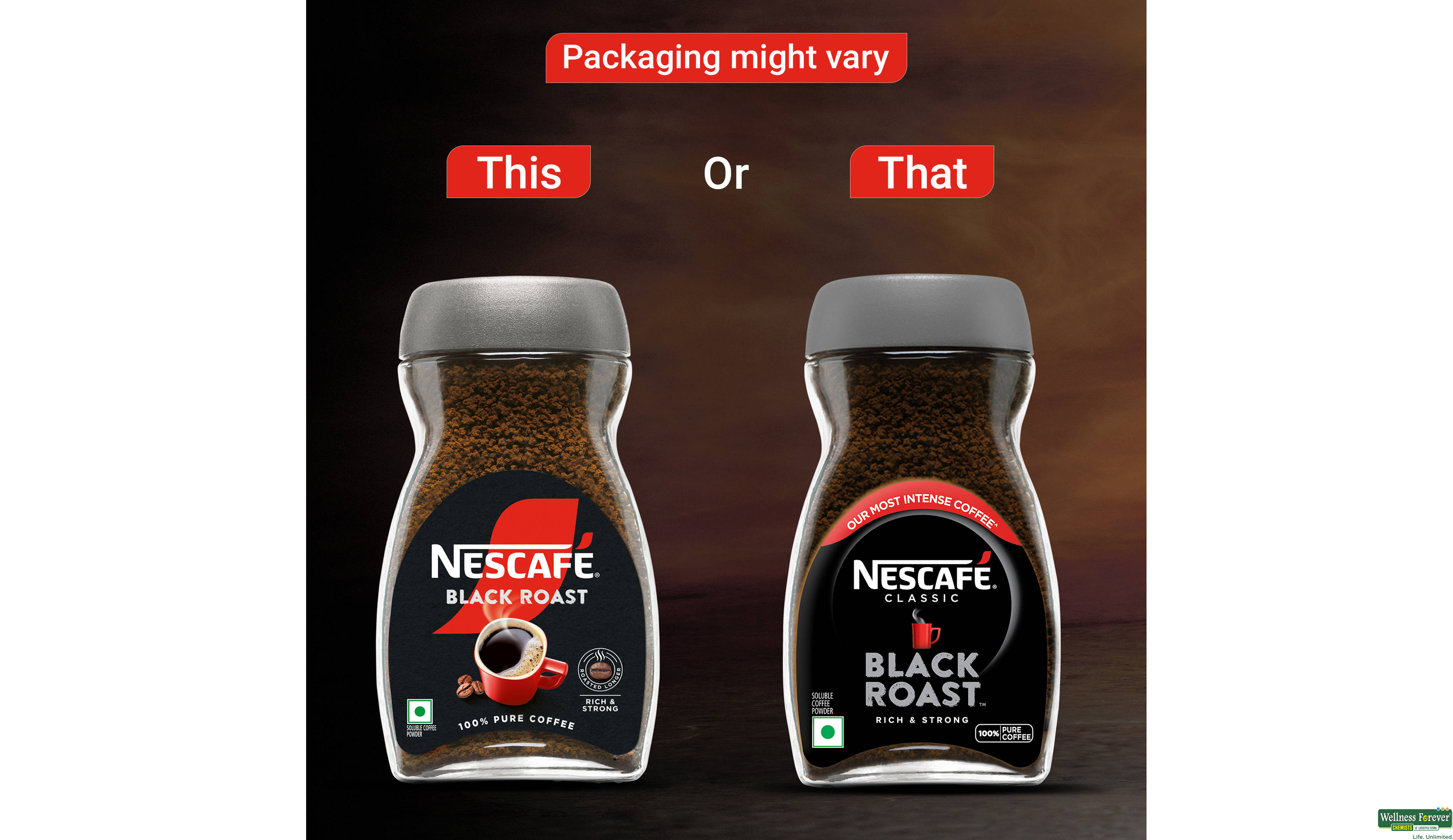 NESCAFE CLASSIC BLACK ROAST JAR 100GM- 3, 100GM, 