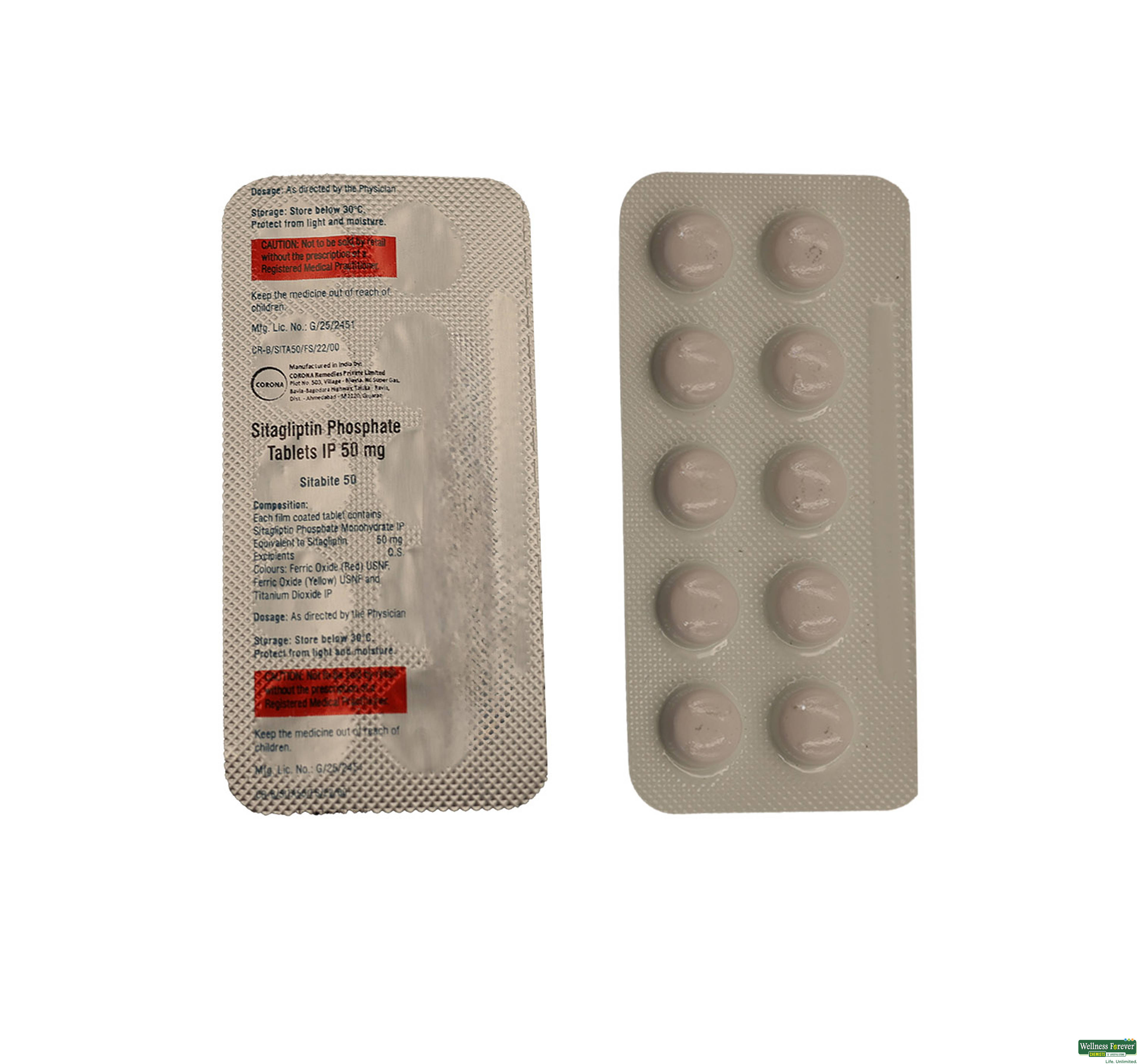 Sitabite 50Mg 10 Tablets-image
