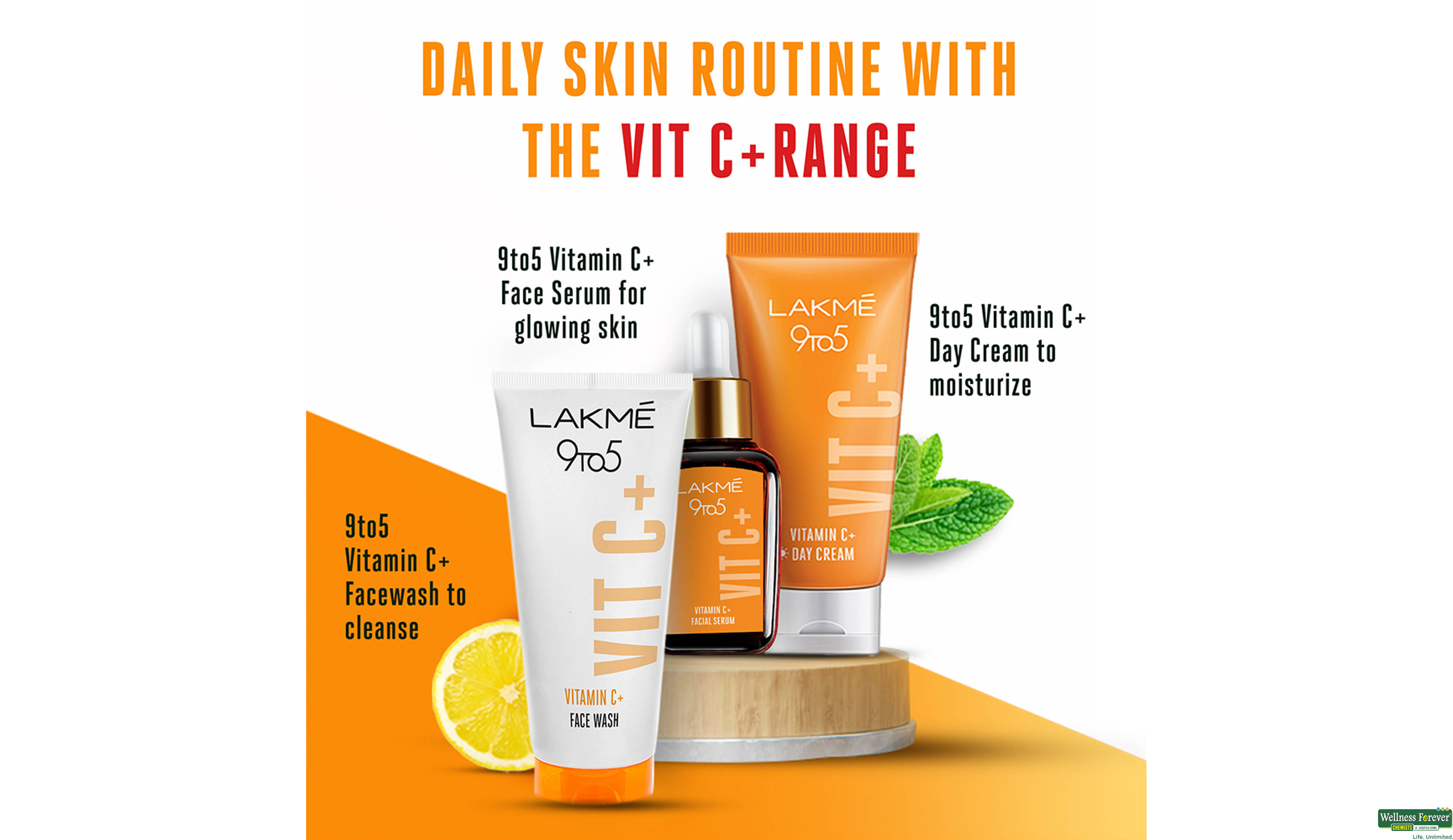 LAKME 9TO5 VITAMIN C CLAY MASK 50GM- 8, 50GM, 