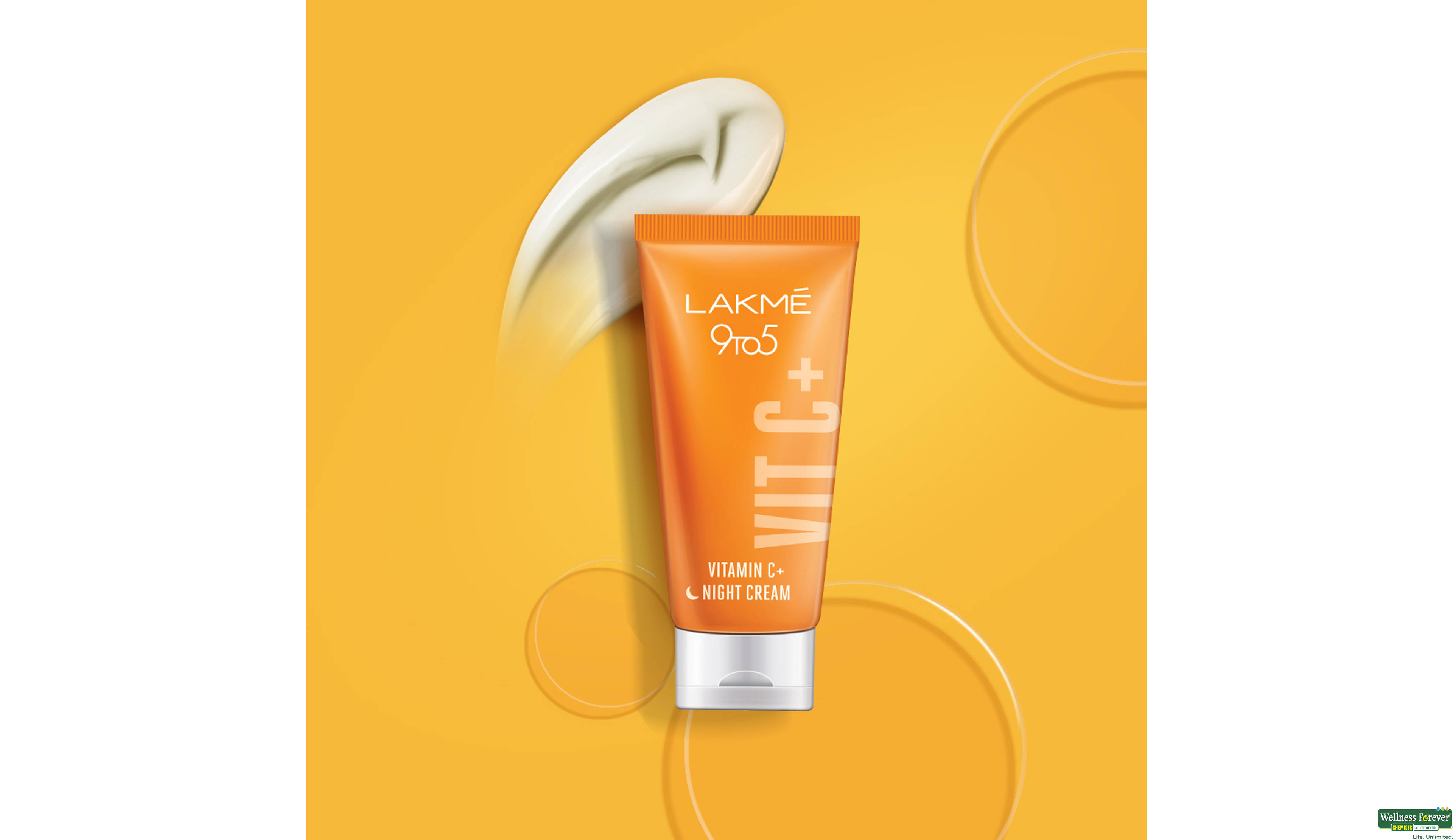 LAKME VITAMIN C NIGHT CREAM 50 GM- 7, 50GM, 