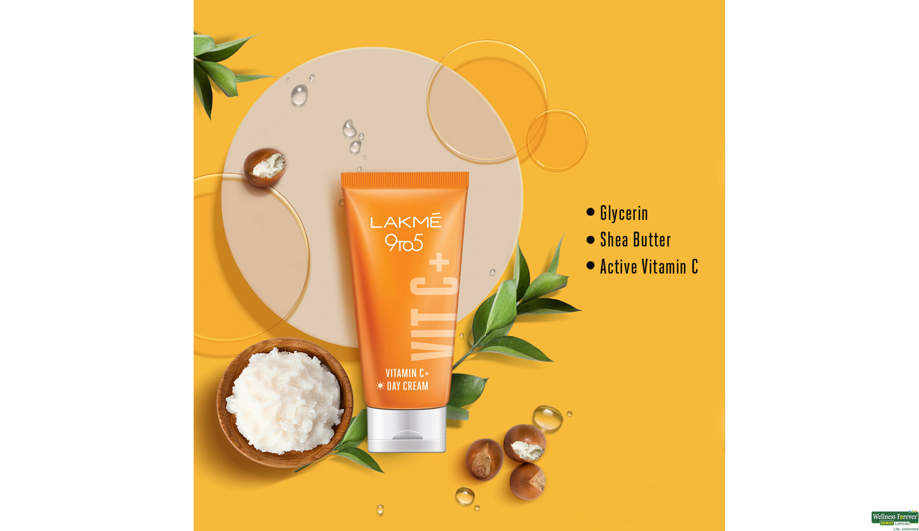 LAKME VITAMIN C+ DAY CREAM 50 GM- 6, 50GM, 