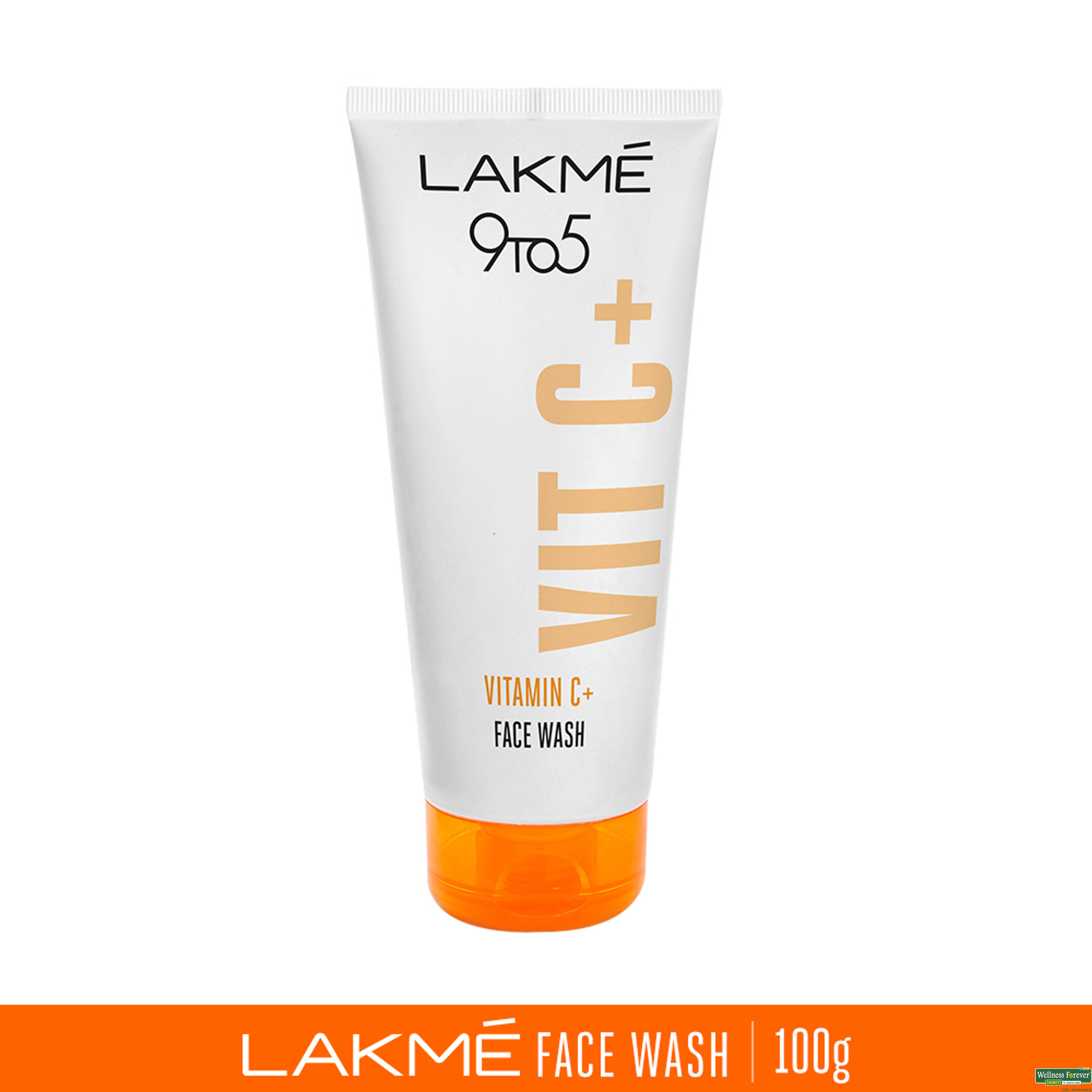 Lakme 9To5 Vitamin C Facewash With Microcrystalline Beads For Refreshed & Glowing Skin 100 g-image