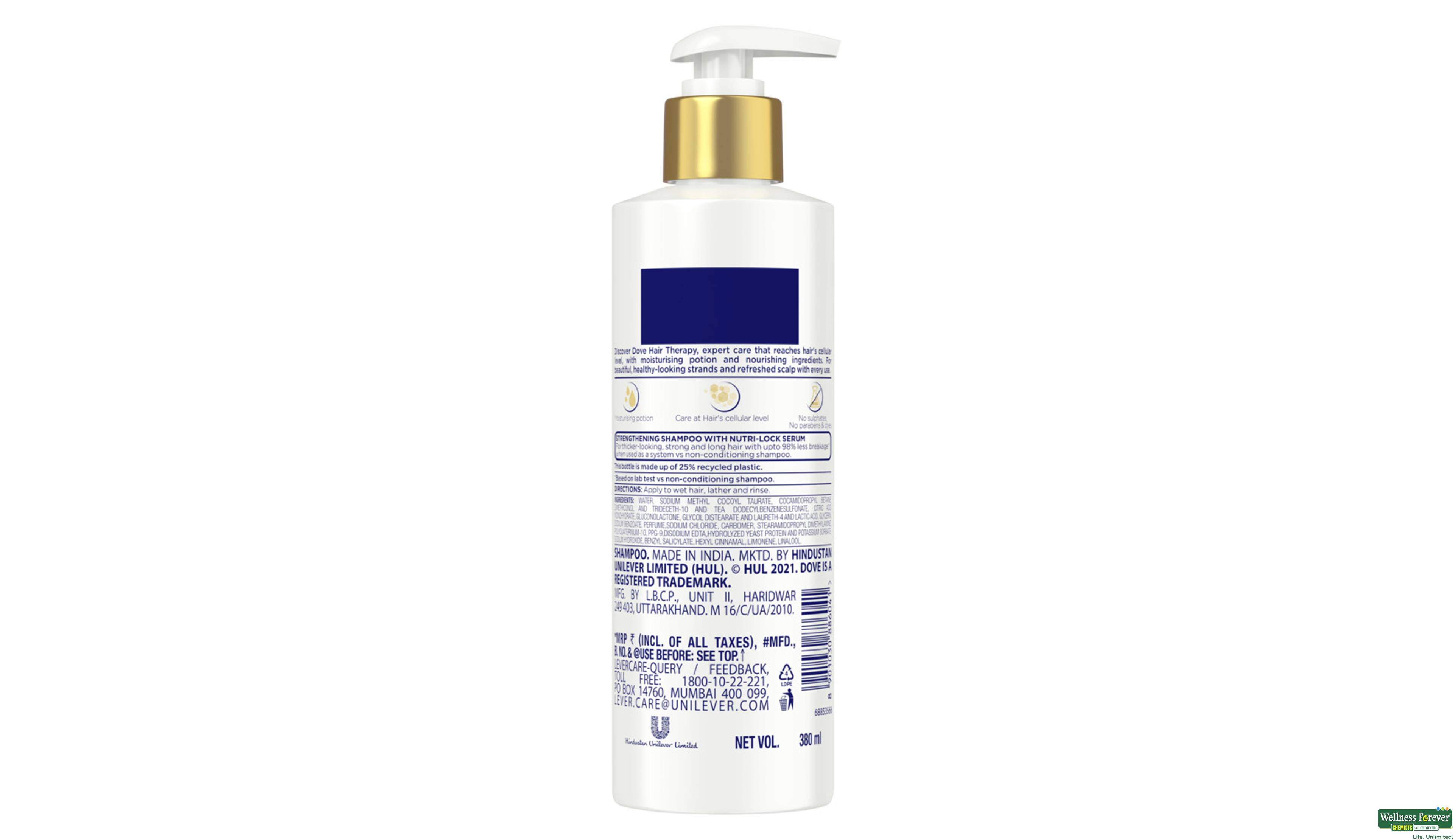 DOVE SHMP HAIR THERAPY 380 ML- 8, 380ML, 