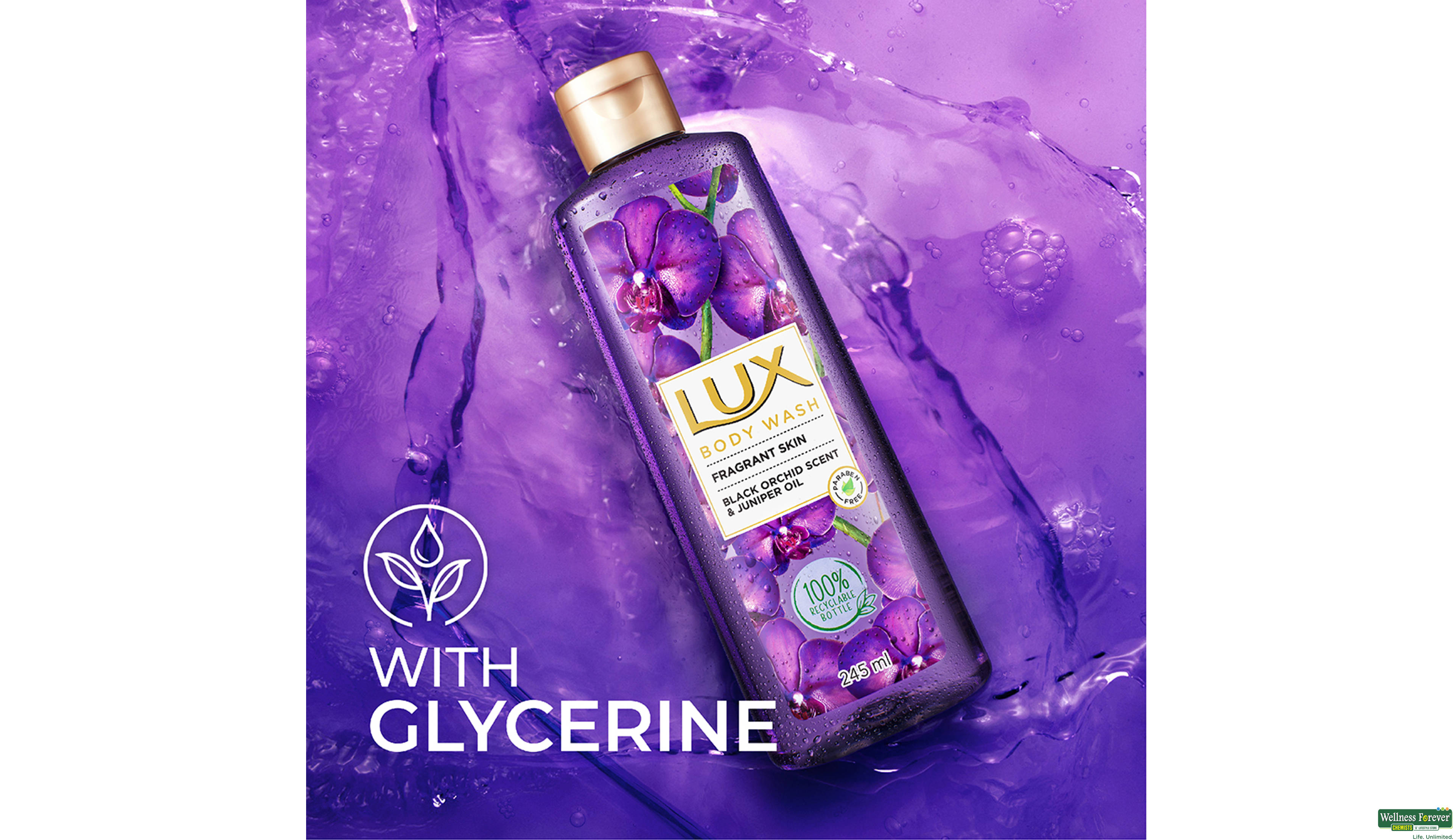 LUX S/GEL BLACK ORCHID FRGRNCE 245ML- 5, 245ML, 