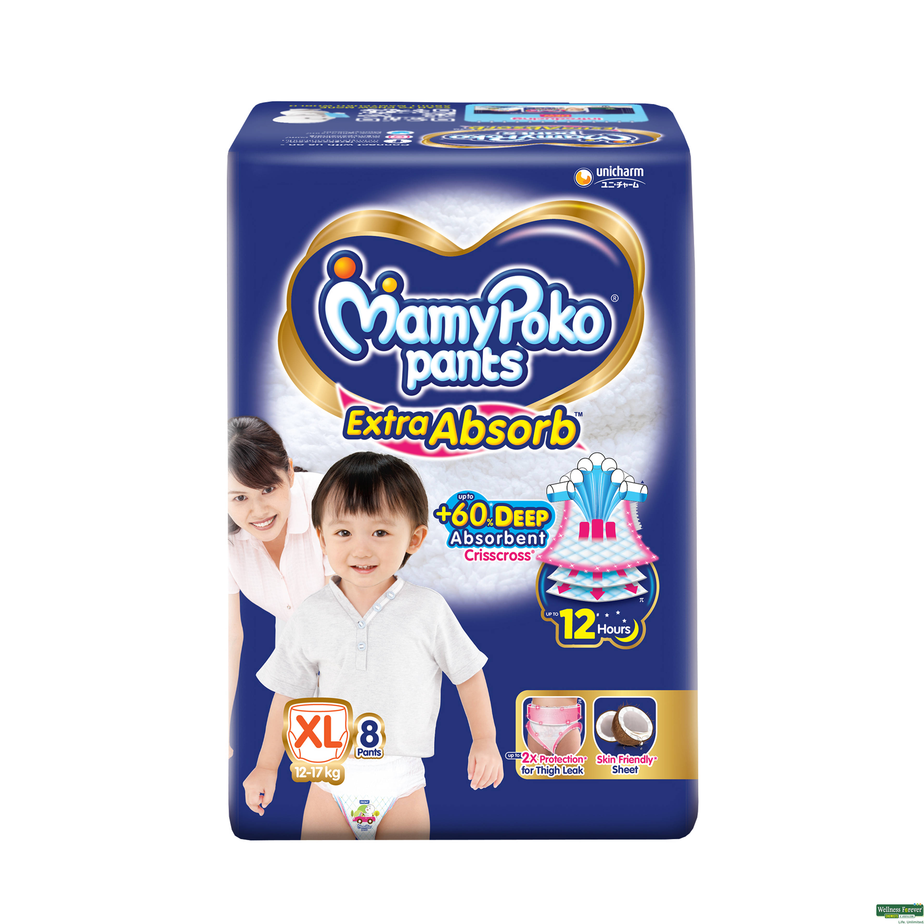 Mamy Poko Diaper Pants Xl, 9 Pieces-image