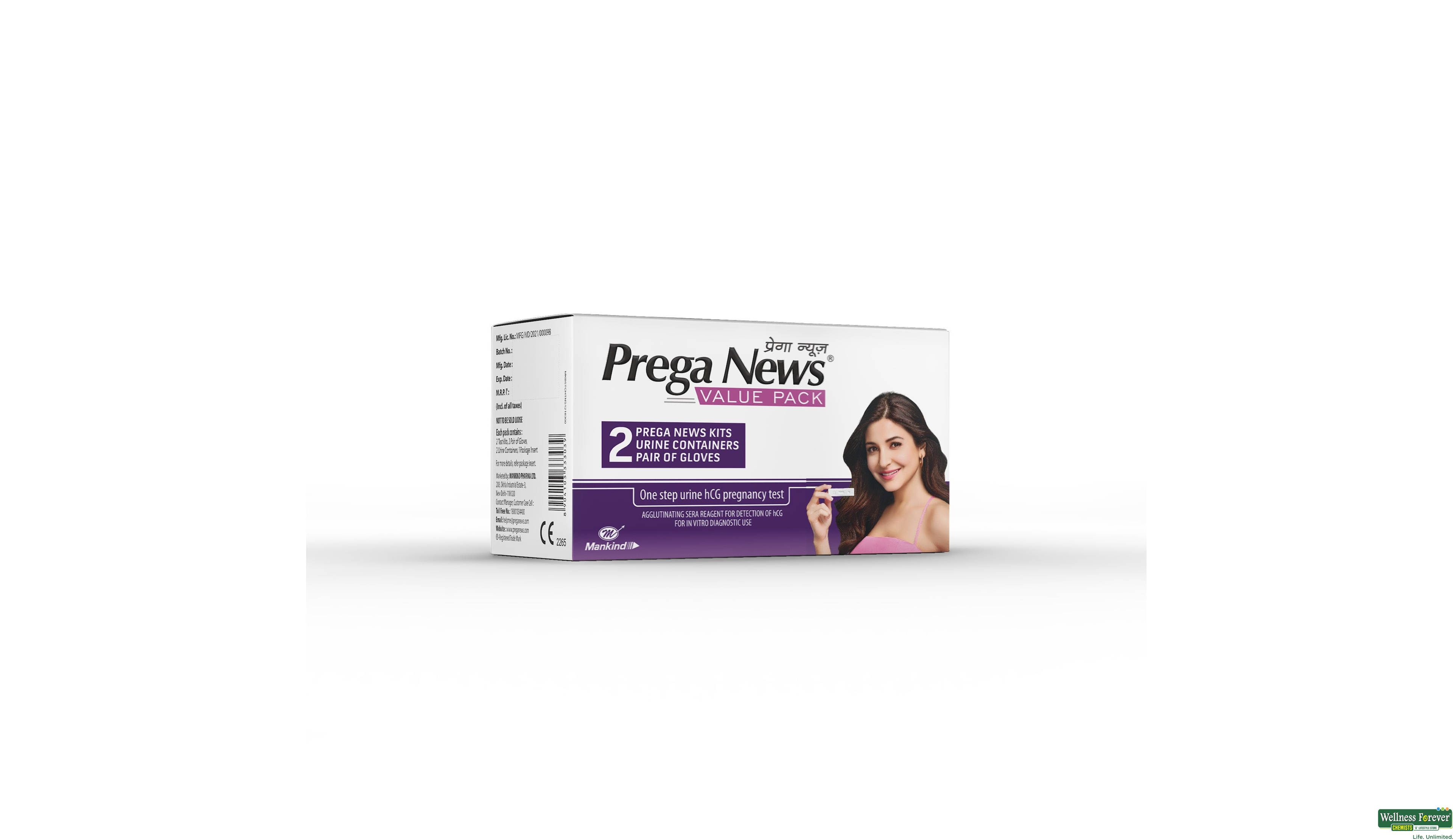 PREGANEWS PREG TEST VALUE PACK 1PC- 3, 1PC, 